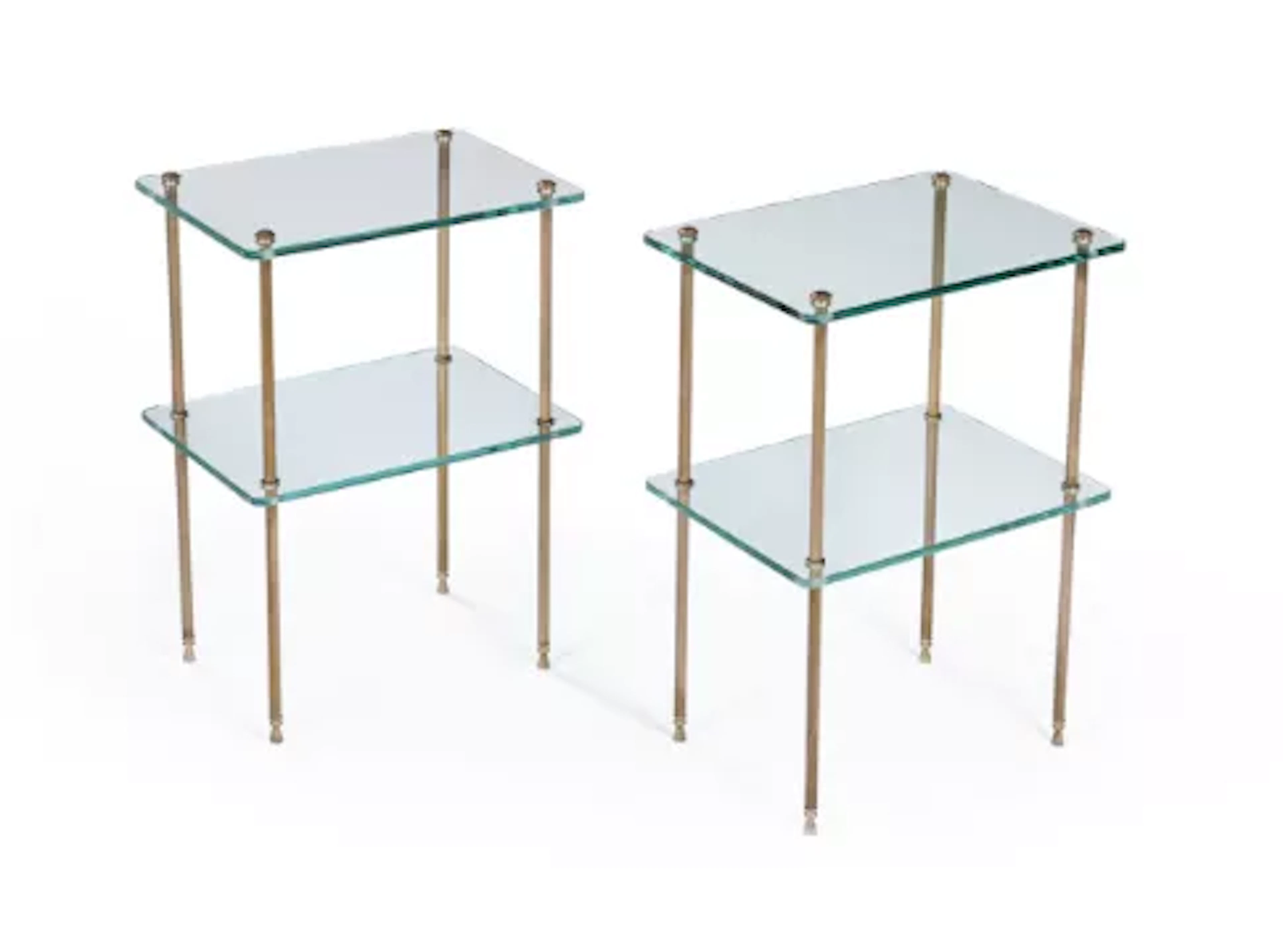A PAIR OF ITALIAN SIDE TABLES, SECOND HALF 20TH CENTURY