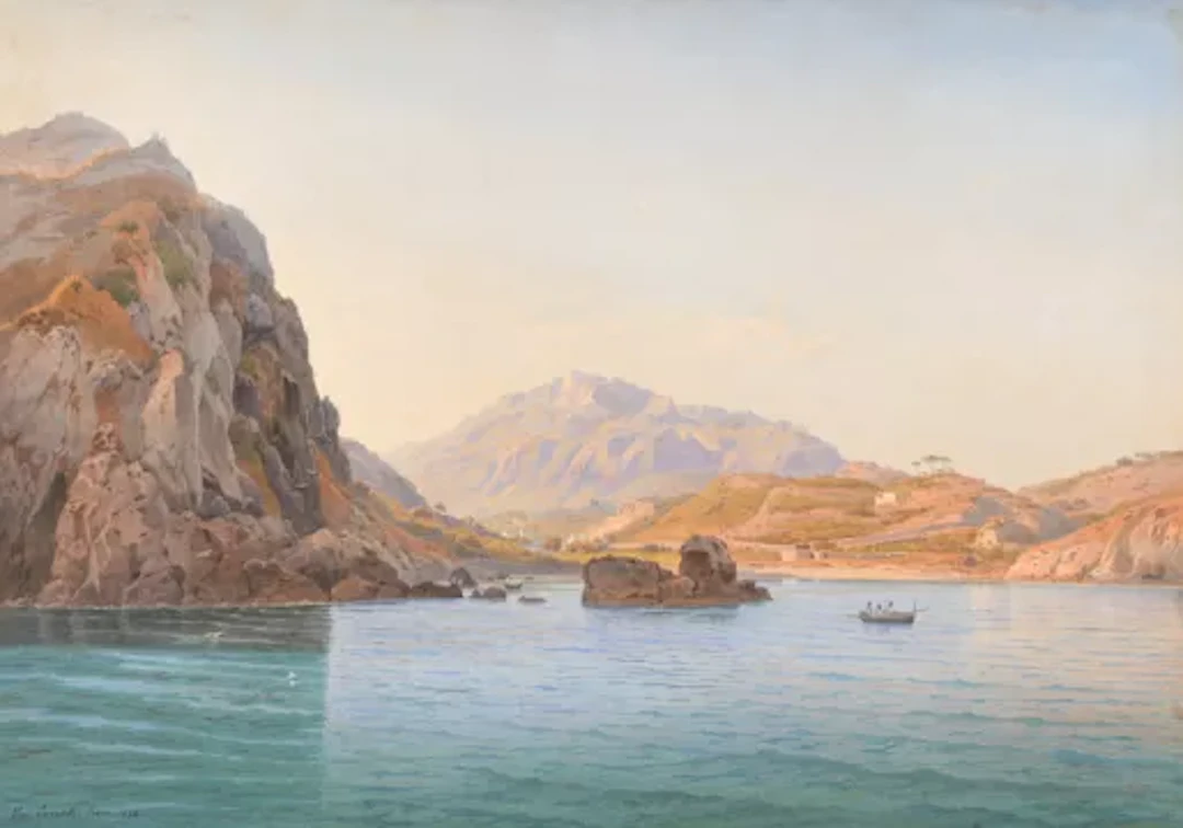 SALOMON CORRODI (SWISS 1810–1892), ISCHIA
