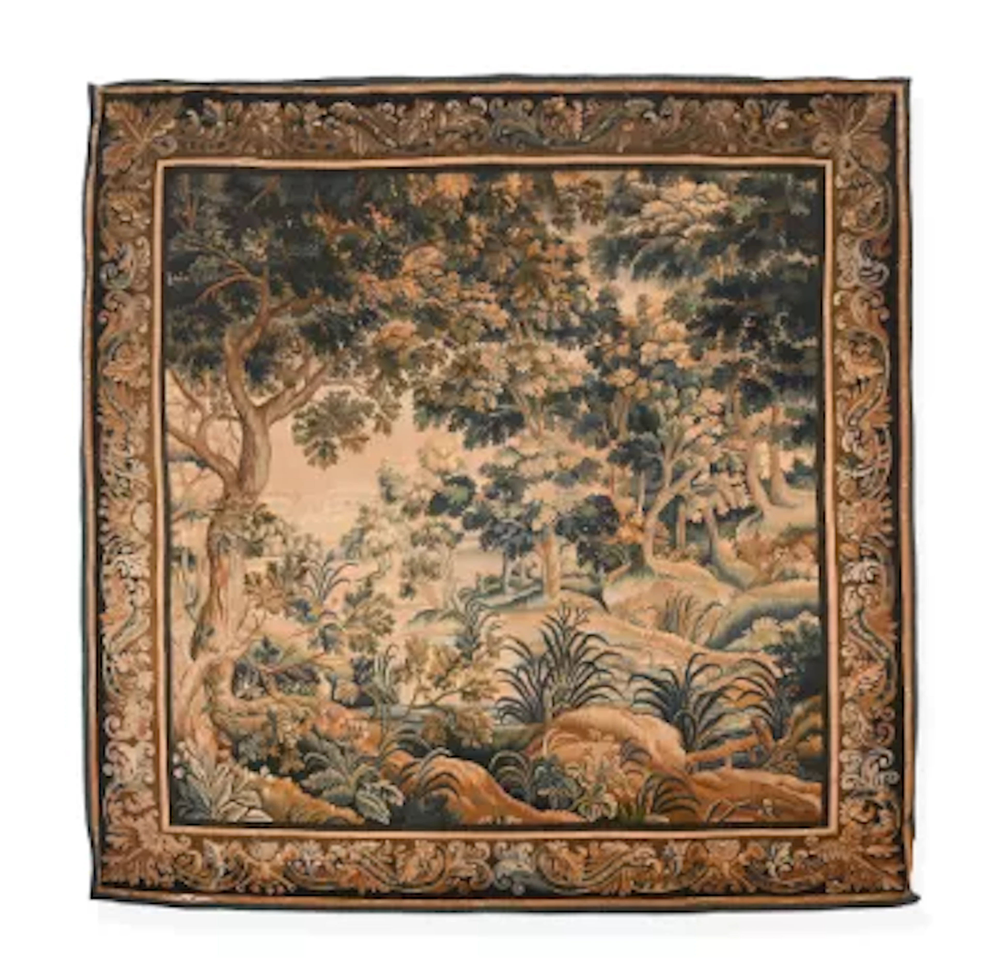 A VERDURE TAPESTRY, PROBABLY FRENCH, FIRST HALF 19TH CENTURY