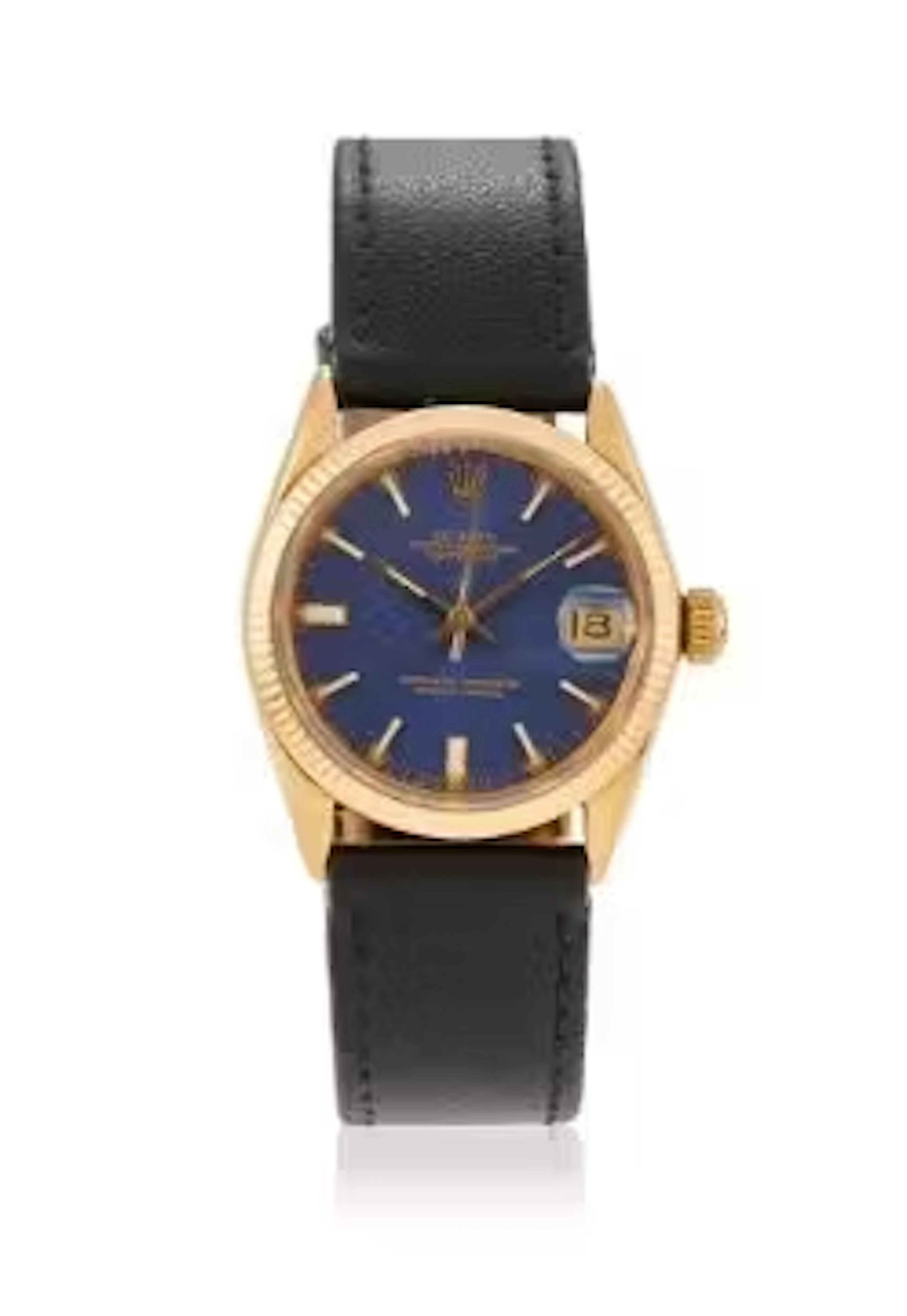 ROLEX, OYSTER PERPETUAL DATEJUST, REF. 6627, AN 18 CARAT GOLD MID-SIZE