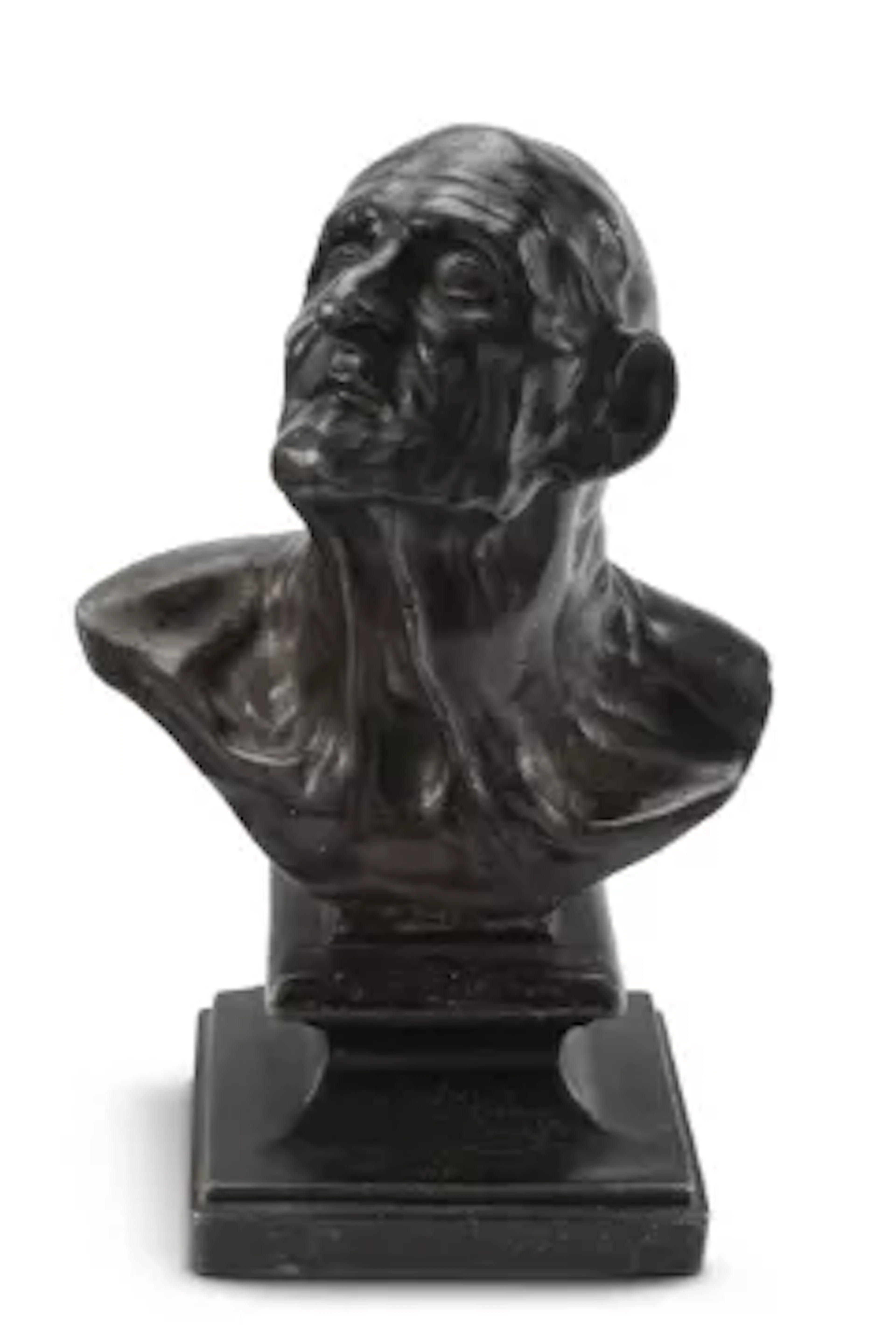 JOHN CHEERE (ENGLISH, 1709-1787), A BRONZED LEAD HEAD OF SENECA, MID