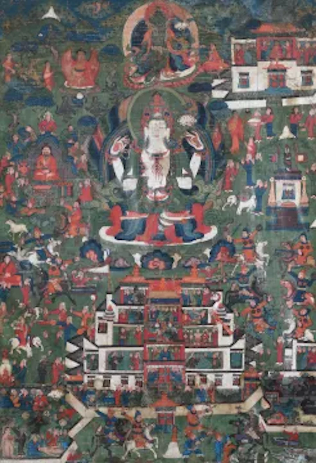 A Thangka of a white Tara, 18th or 19th Century