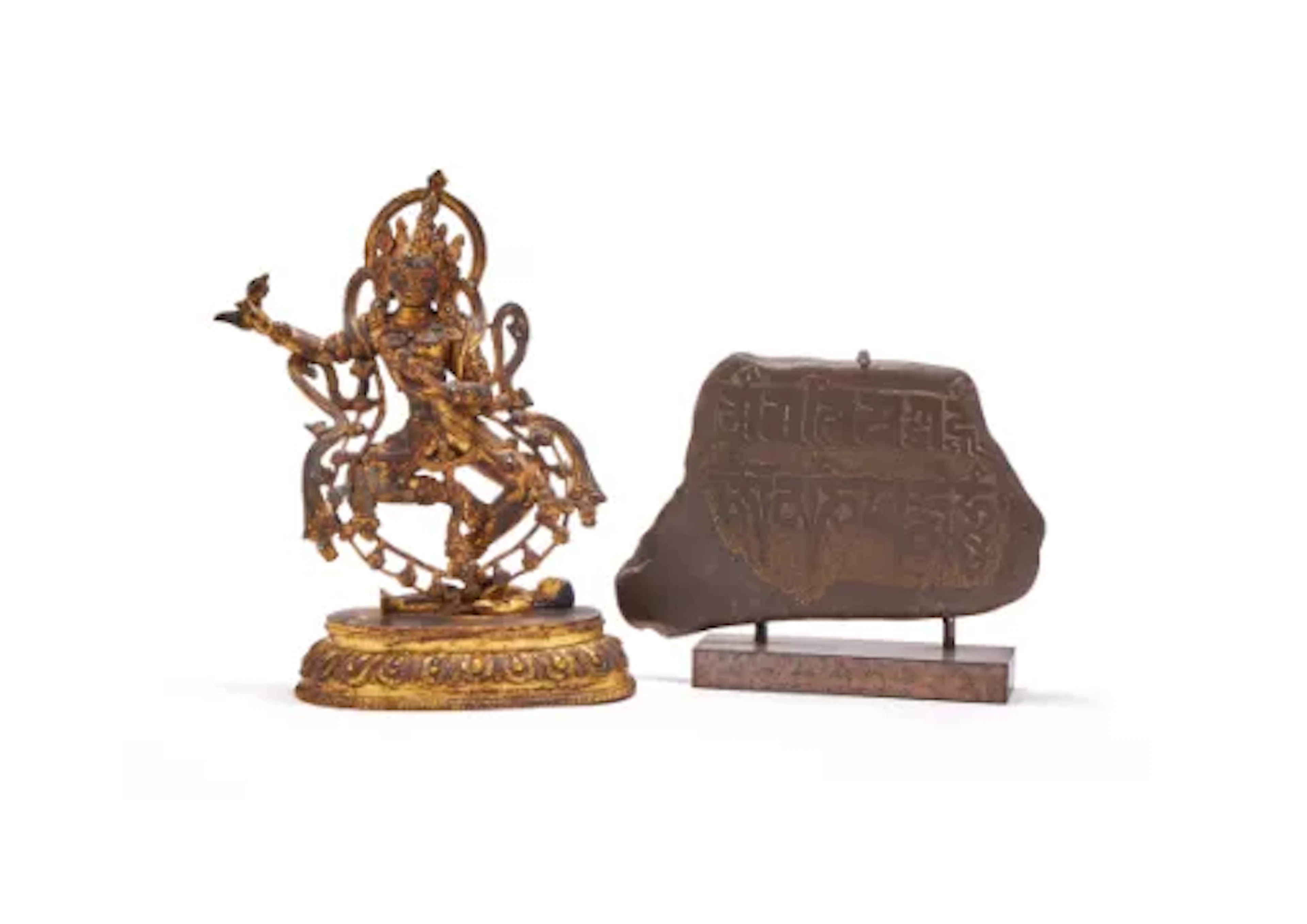 A gilt copper-alloy figure of Dakini, 20th century