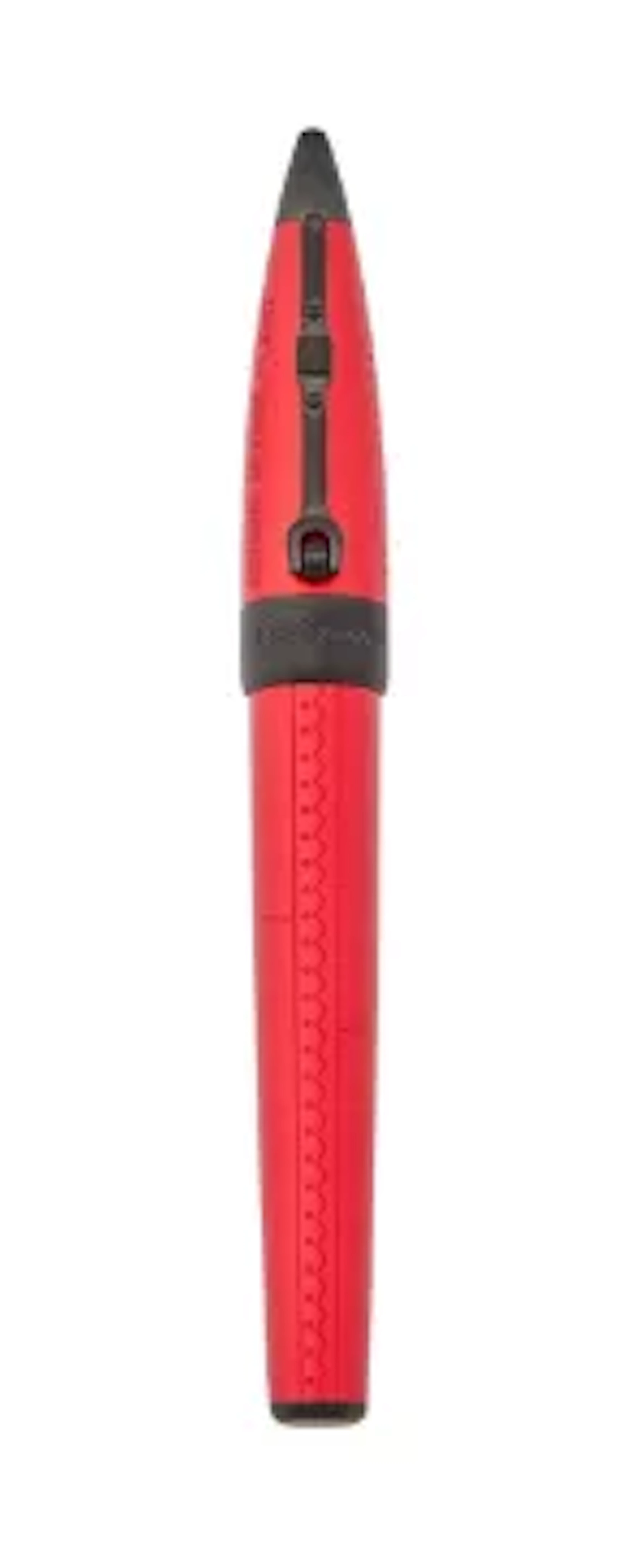 MONTEGRAPPA, AVIATOR, RED BARON, A RED BRUSHED ALUMINIUM FOUNTAIN PEN