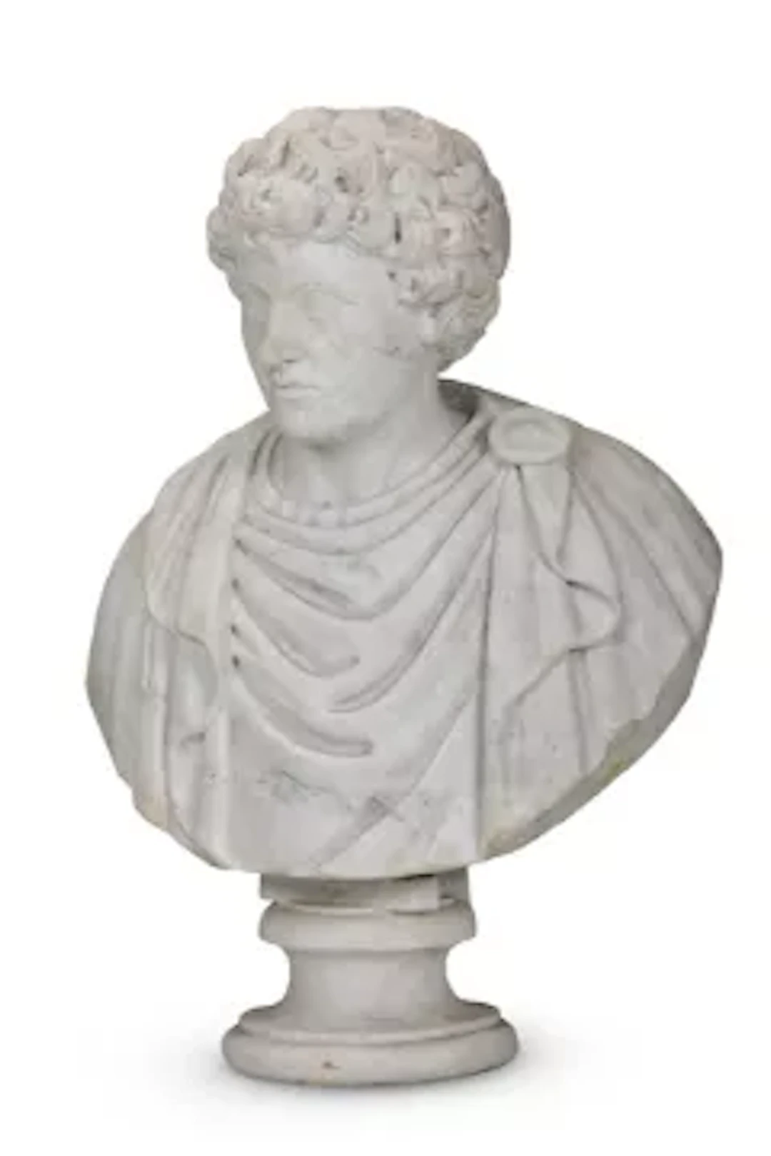 AFTER THE ANTIQUE, A MARBLE BUST PORTRAIT OF THE YOUNG MARCUS AURELIUS