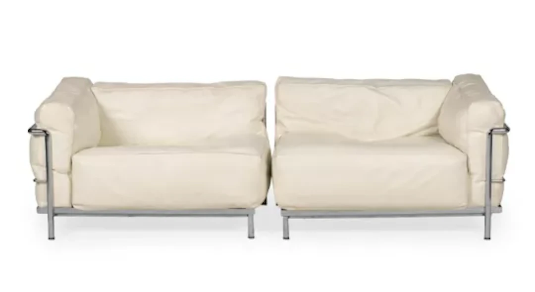 LE CORBUSIER (SWISS/ FRENCH, 1887-1965), PAIR OF LC3 MÉRIDIENNE, DESIGNED 1928