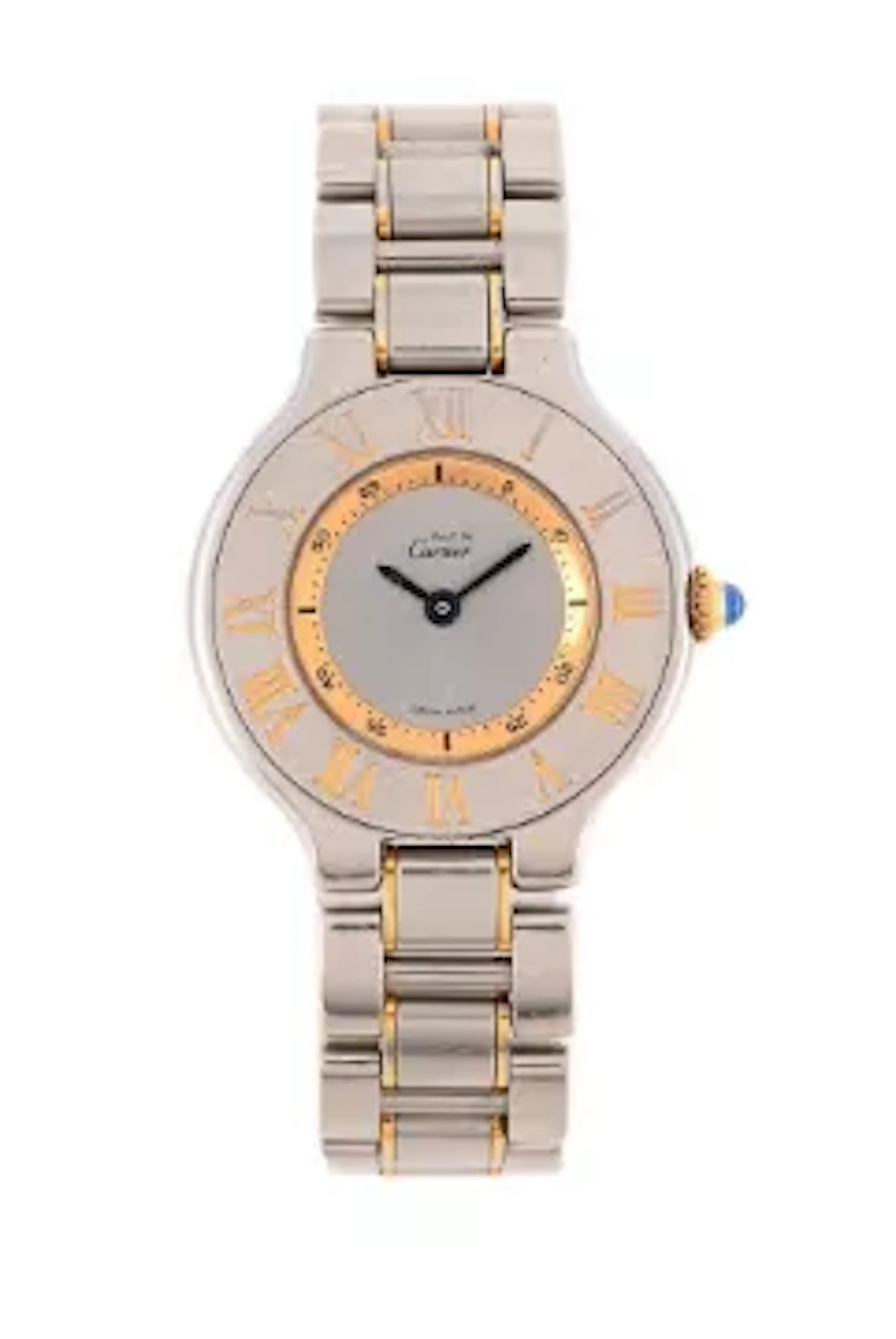 CARTIER, MUST DE CARTIER 21, REF. 1340, A BI-COLOUR BRACELET WATCH