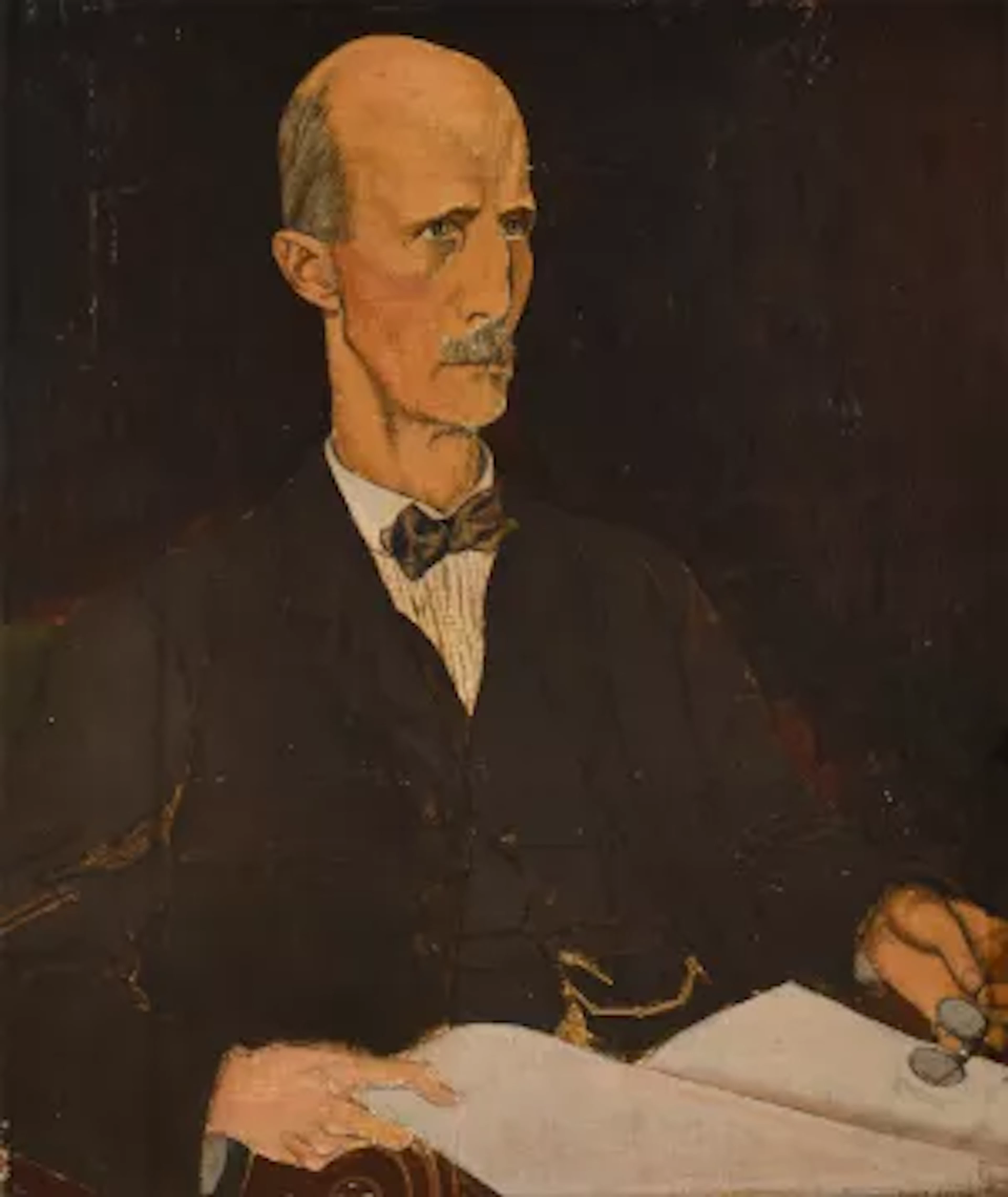 λ POWYS ARTHUR EVANS (BRITISH 1899-1981), PORTRAIT OF DUGALD SUTHERLAND MACCOLL