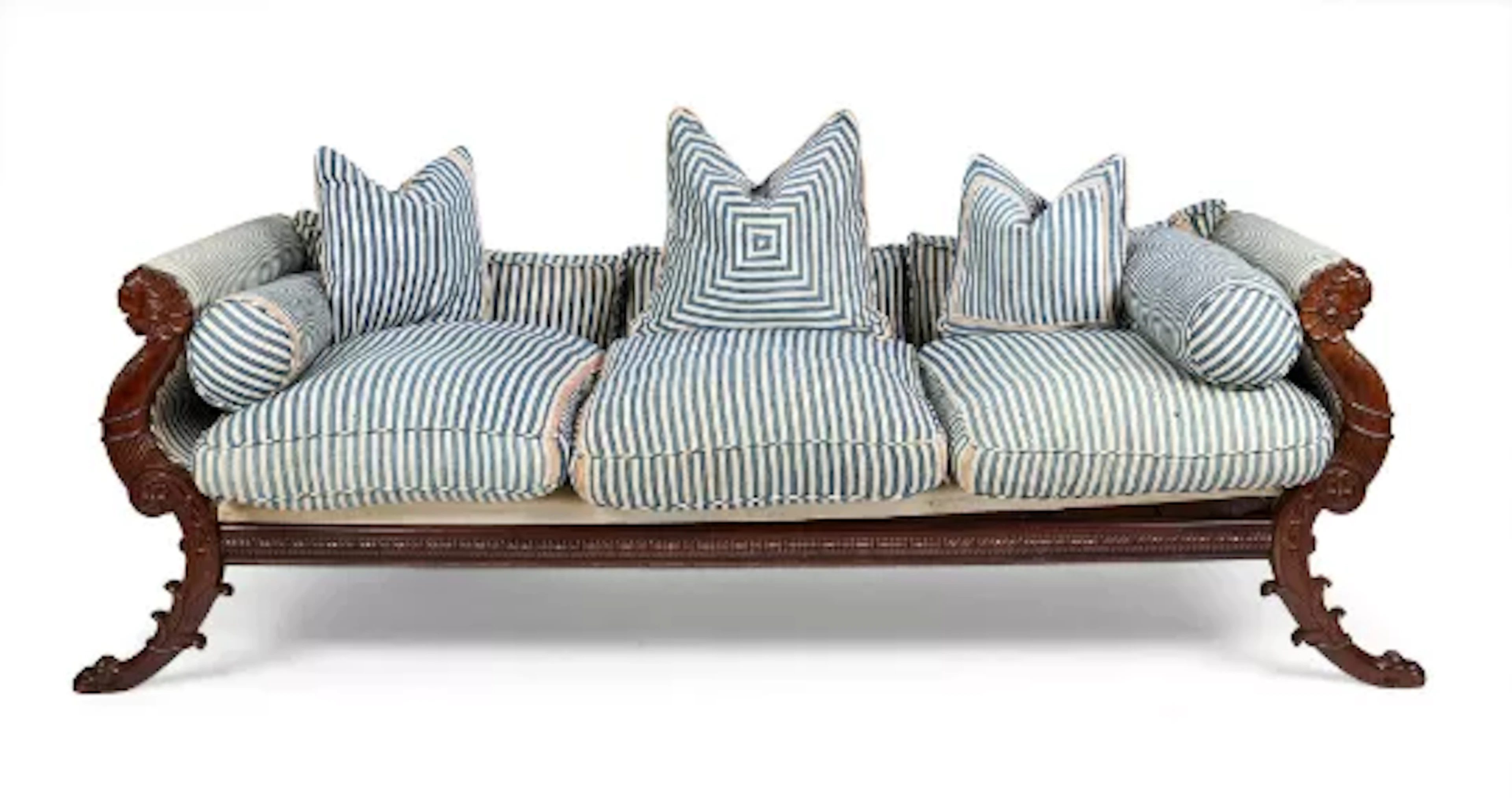 A GEORGE IV MAHOGANY SOFA, ATTRIBUTED TO JOHN TAYLOR
