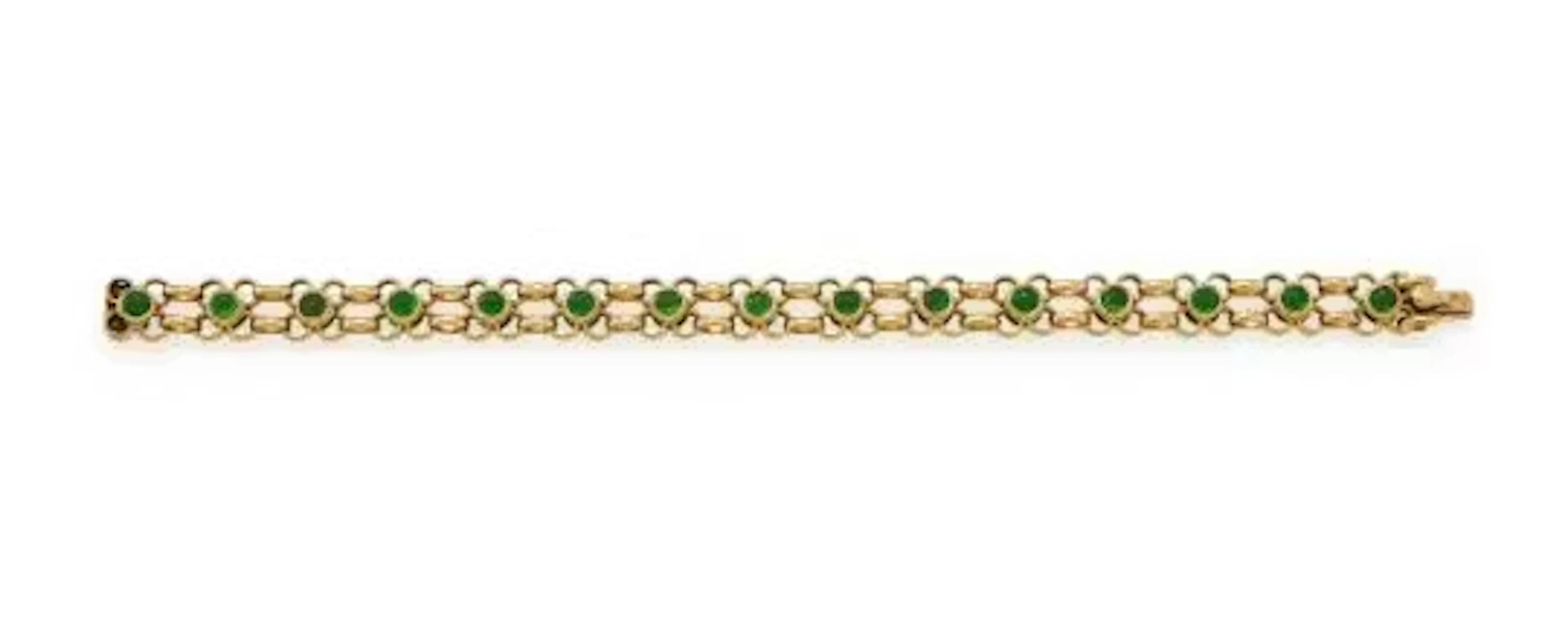 RENÉ BOIVIN, AN EMERALD BRACELET