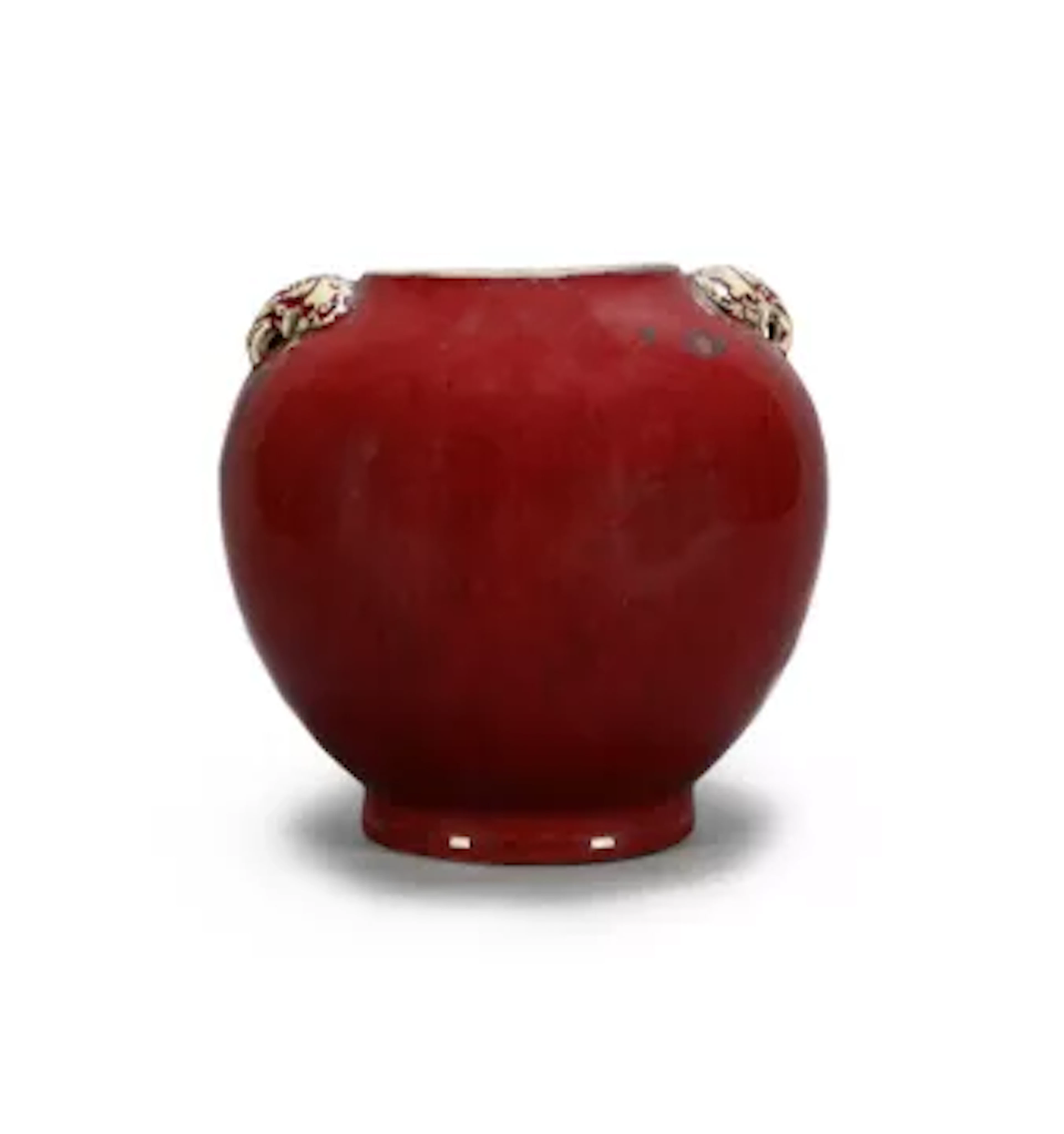 A Chinese flambe-glazed two-handled vase, Qing dynasty, 18th or early