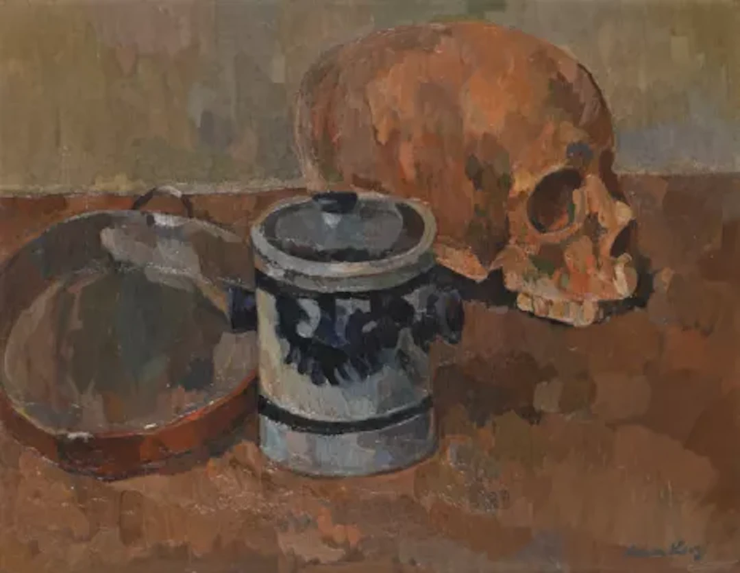 λ SIMON LEVY (FRENCH 1886-1973), STILL LIFE WITH SKULL