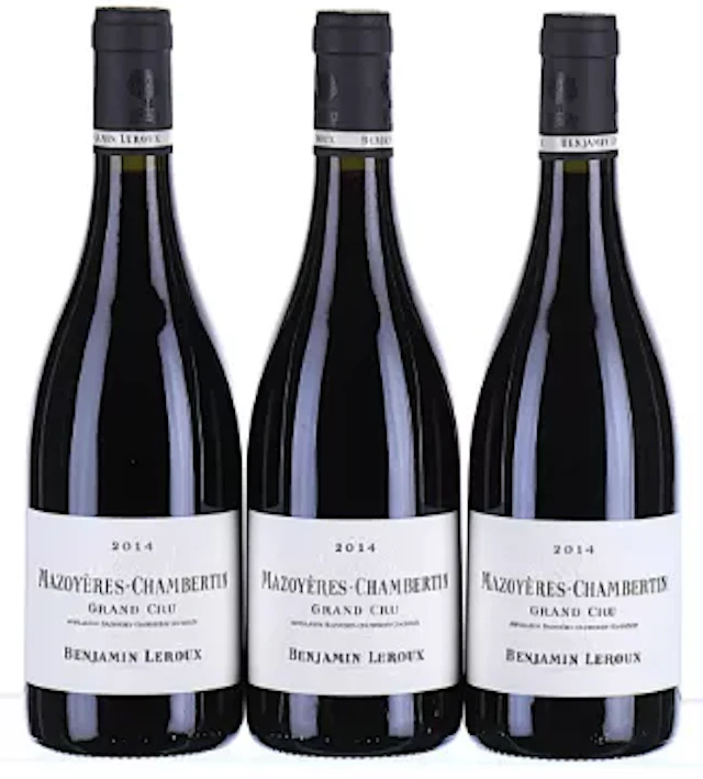 ß 2014 Benjamin Leroux, Mazoyeres-Chambertin Grand Cru - In Bond