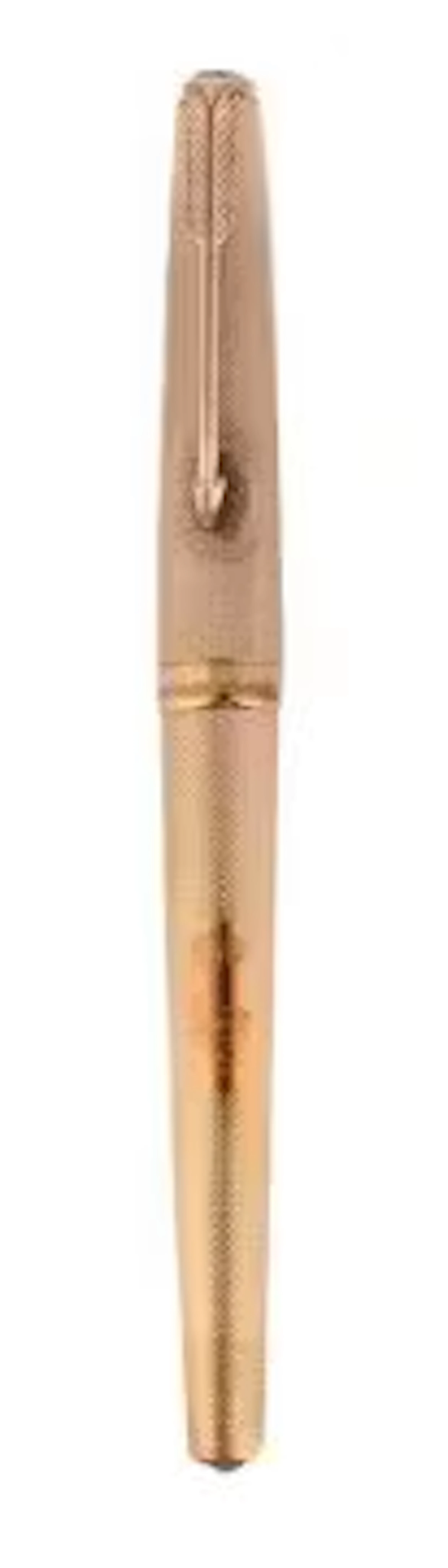 PARKER, SILVER JUBILEE A 9 CARAT GOLD FOUNTAIN PEN, LONDON 1975