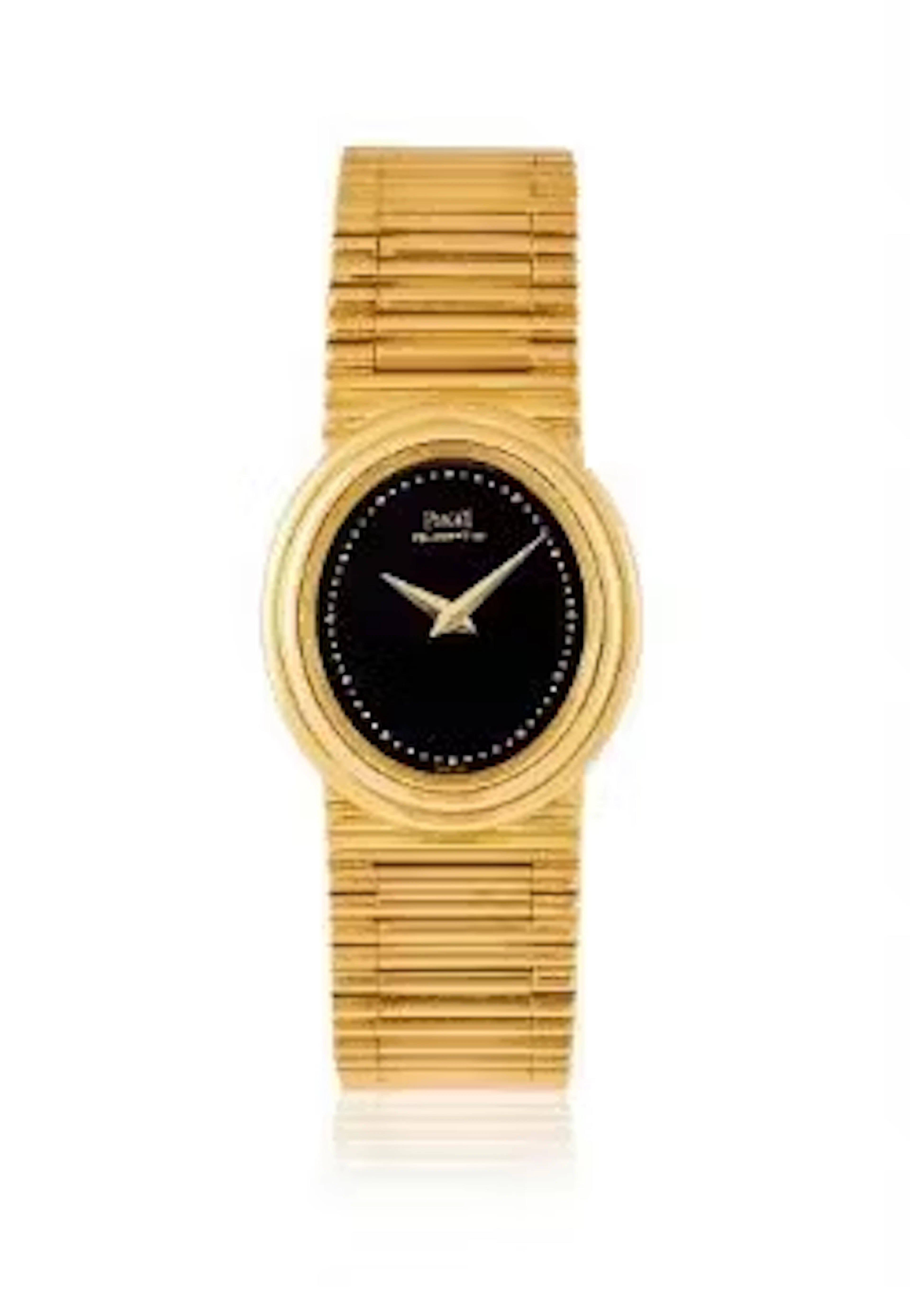 PIAGET, REF. 7358 G1, A LADY'S 18 CARAT GOLD BRACELET WATCH