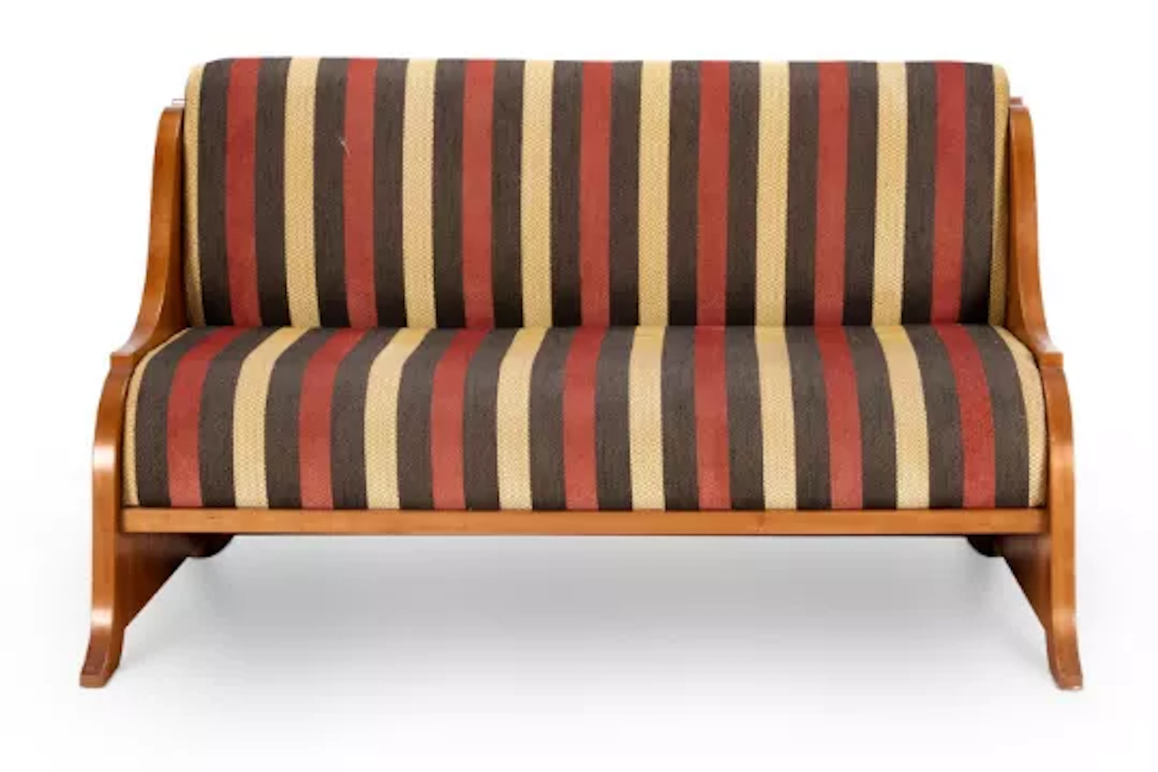 AN EGYPTIAN REVIVAL CHERRYWOOD SOFA BY ANTONY LITTLE
