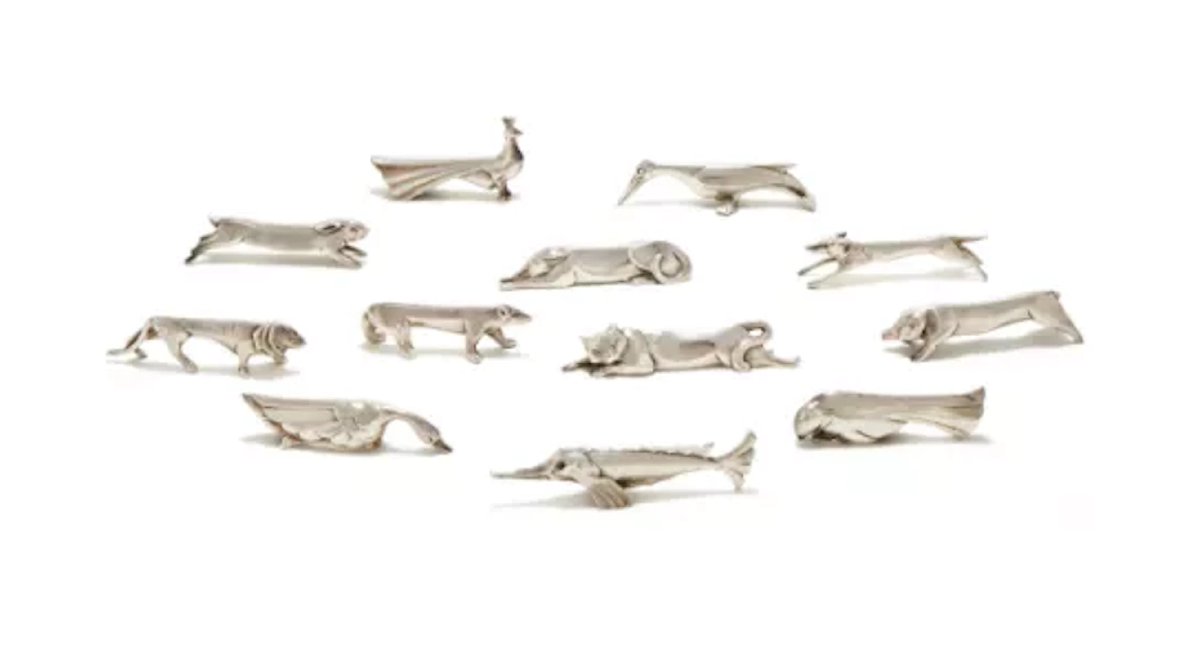 CHRISTOFLE, GALLIA COLLECTION, A SET OF TWELVE FRENCH SILVER PLATED