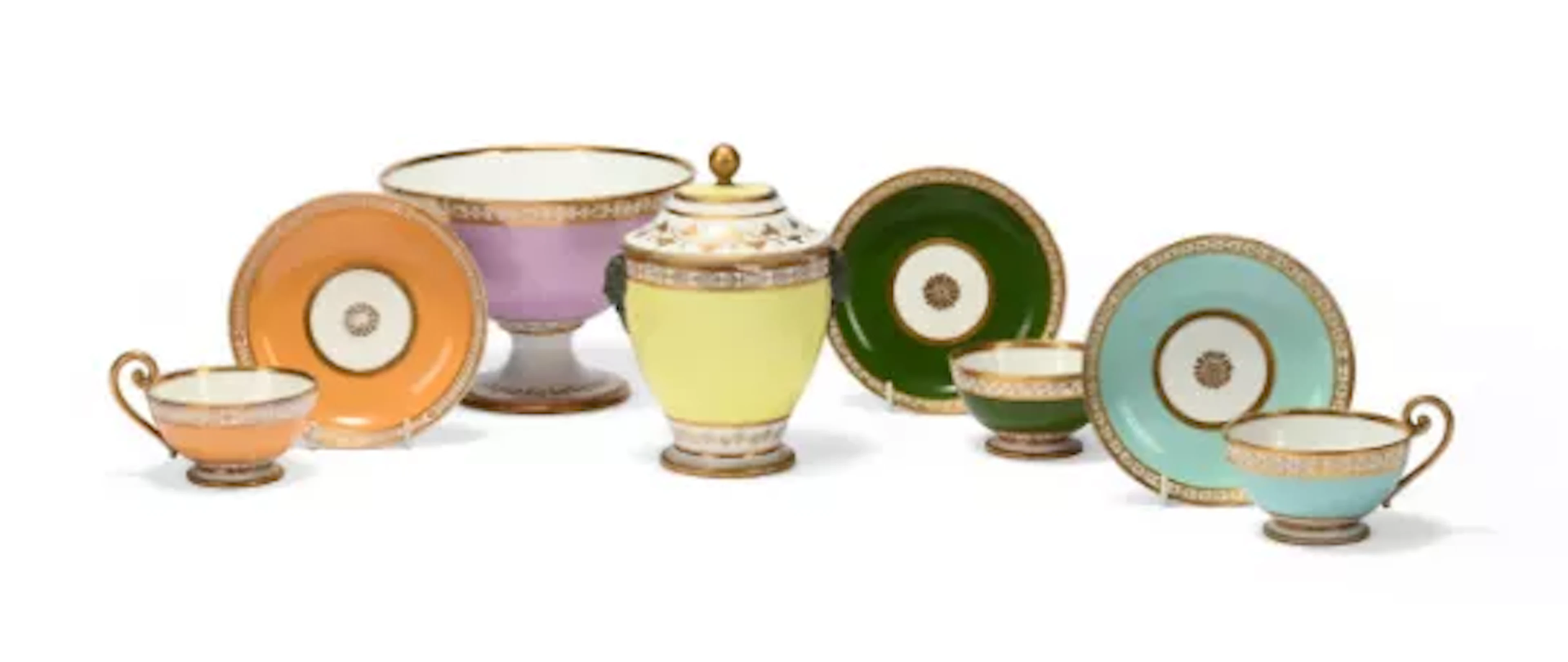A SELECTION OF PARIS (DIHL) PORCELAIN, VARIOUS DATES, FIRST QUARTER