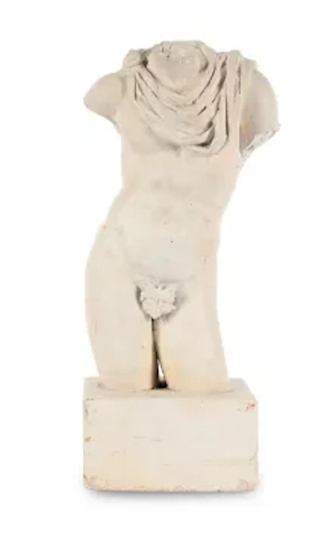 AFTER THE ANTIQUE, A PLASTER TORSO OF APOLLO, LATE 19TH OR EARLY 20TH CENTURY