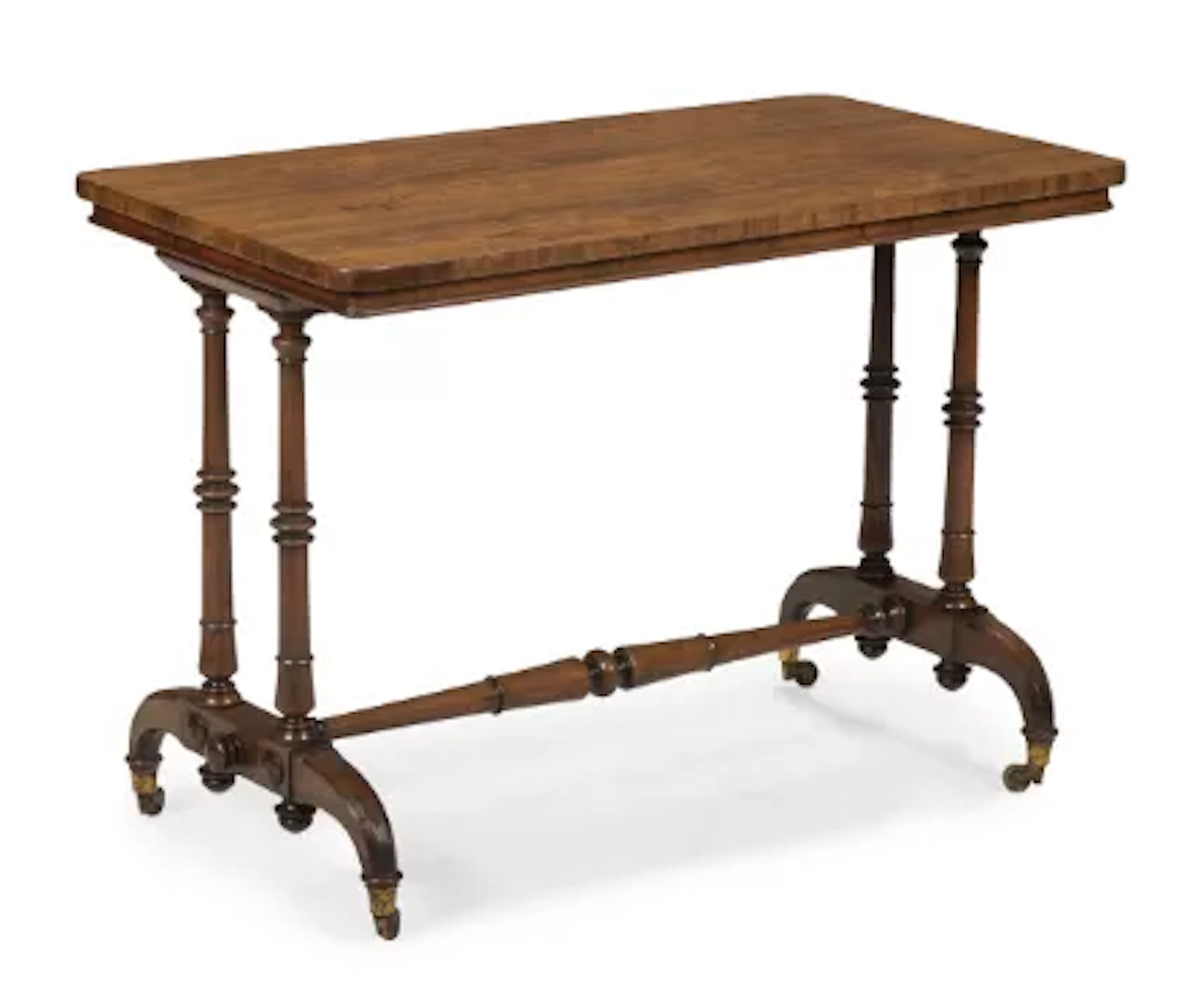 Y A WILLIAM IV ROSEWOOD LIBRARY CENTRE TABLE, PROBABLY BY JOHNSTONE