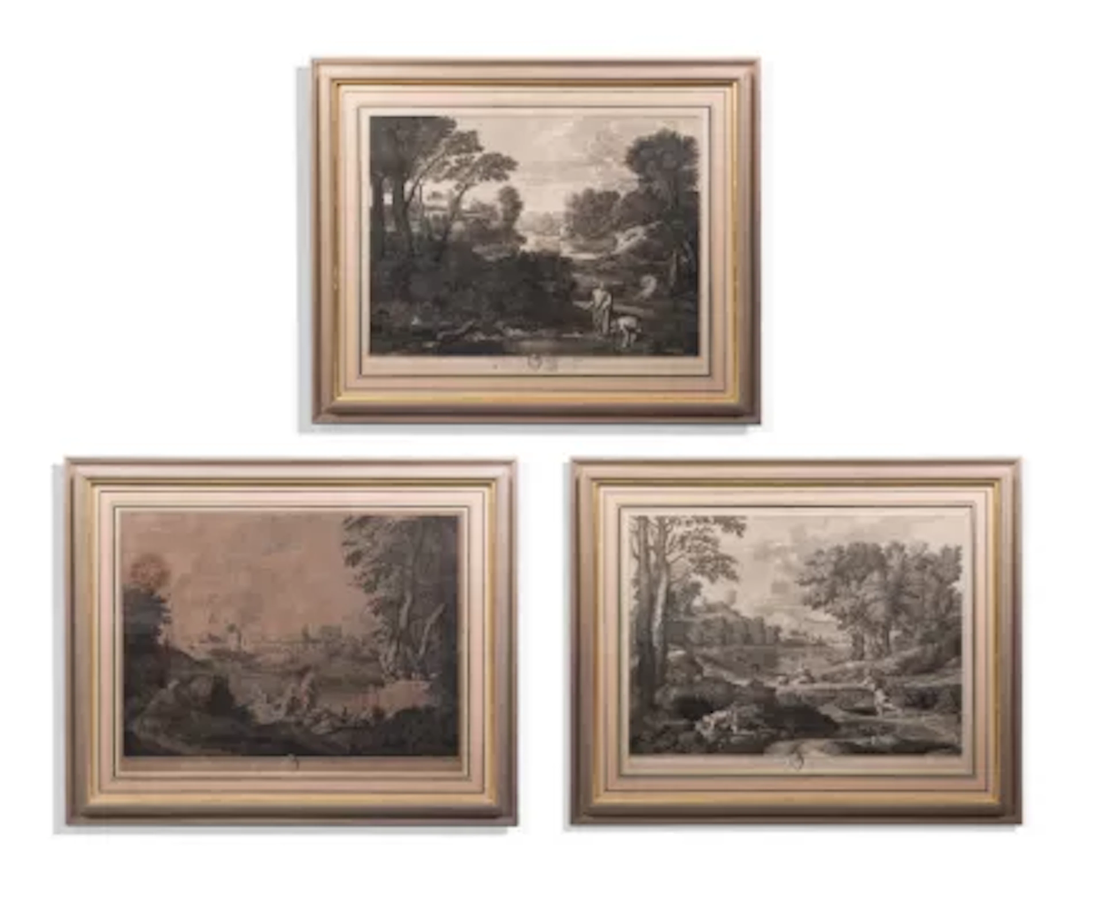 ÉTIENNE BAUDET (FRENCH 1638-1711), AFTER NICOLAS POUSSIN, THREE CLASSICAL