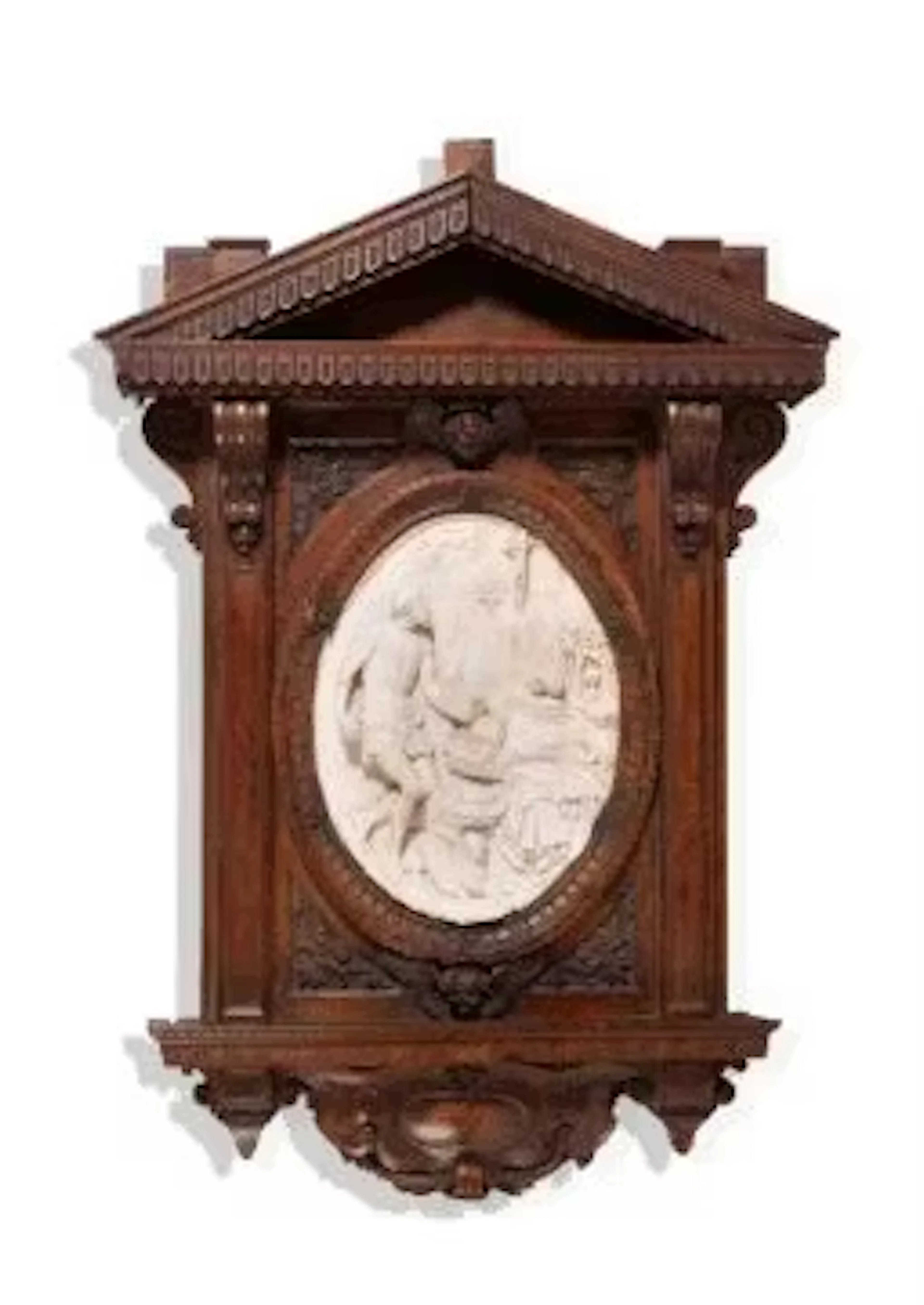 AN ALABASTER ORATORY WITH THE VISION OF SAINT JEROME, NORTH ITALIAN
