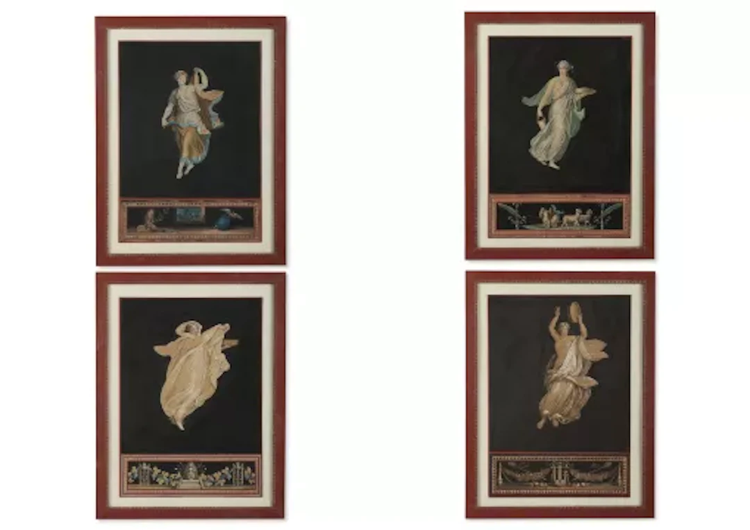 CIRCLE OF MICHELANGELO MAESTRI (ITALIAN D. 1812), FOUR CLASSICAL FIGURES