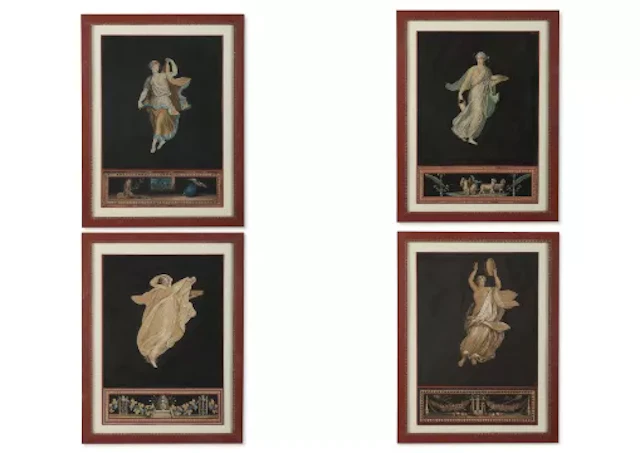 CIRCLE OF MICHELANGELO MAESTRI (ITALIAN D. 1812), FOUR CLASSICAL FIGURES