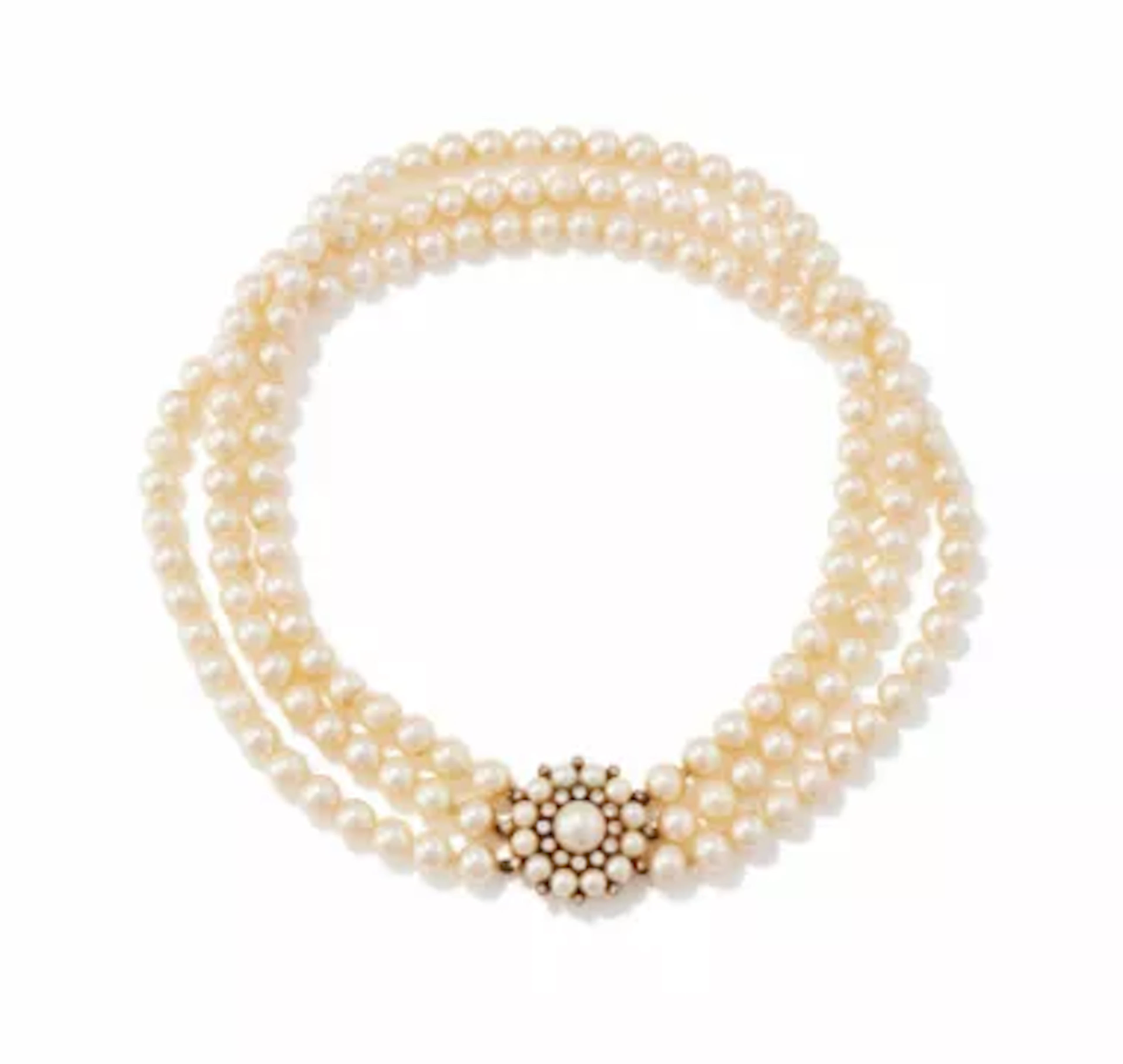 LEO DE VROOMEN, A DIAMOND AND CULTURED PEARL NECKLACE, LONDON 1982