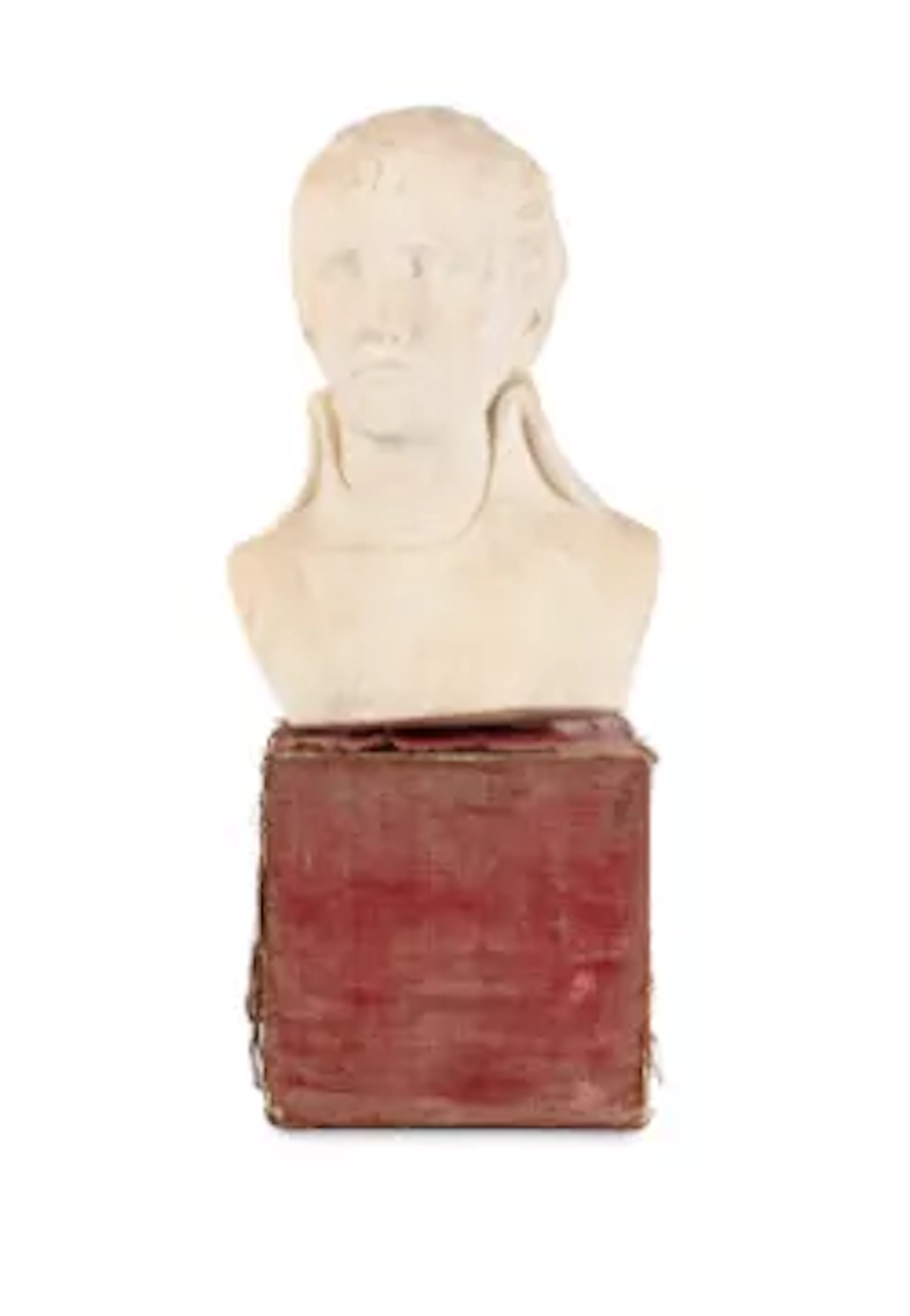 AFTER LOUIS SIMON BOIZOT, A WHITE MARBLE BUST OF NAPOLEON BONAPARTE