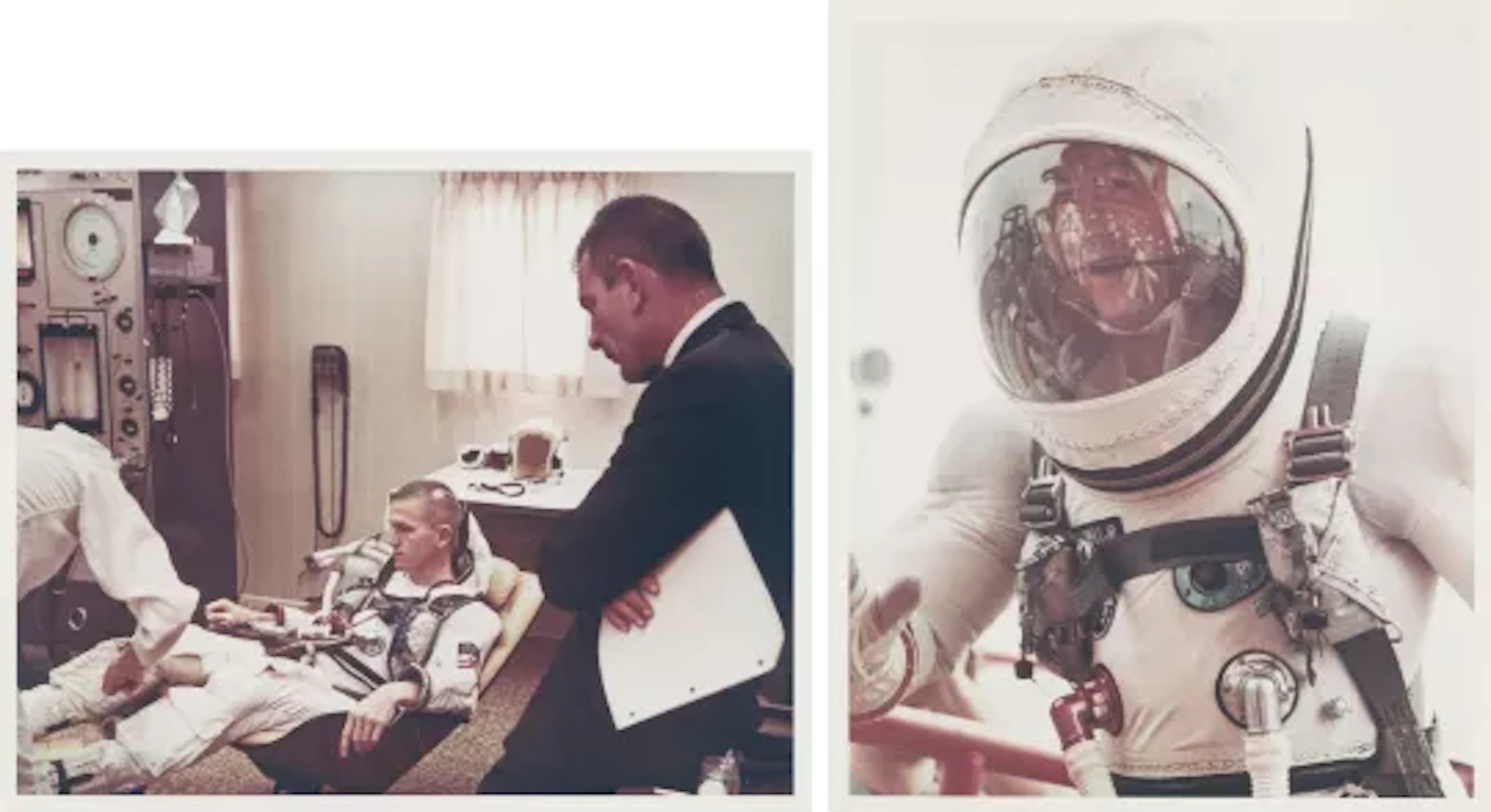 [Gemini VII] FRANK BORMAN AND JAMES LOVELL DEPARTING FOR THE FIRST