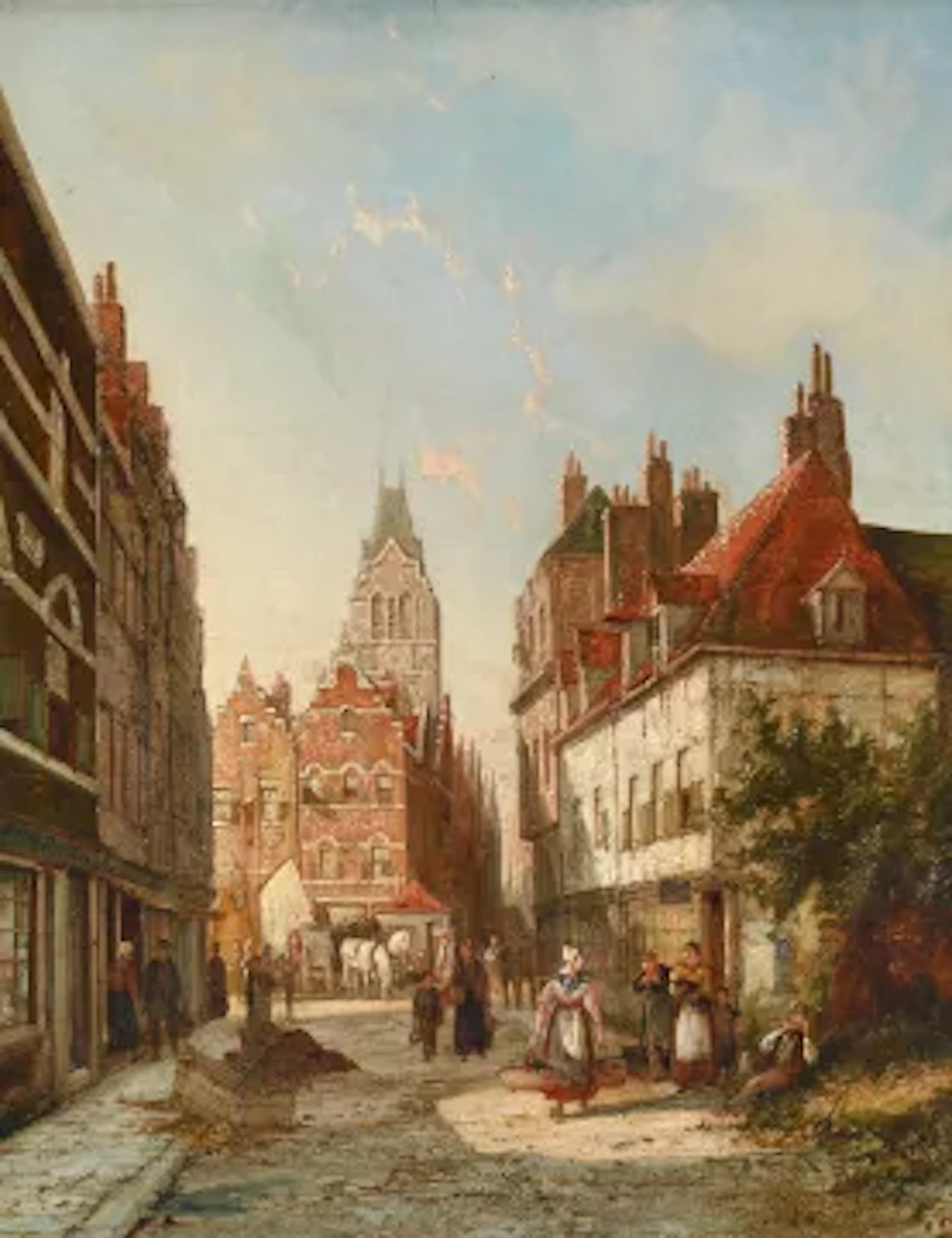 WILLIAM RAYMOND DOMMERSEN (BRITISH 1850-1927), RUE DE ST PIERRE, ROUEN
