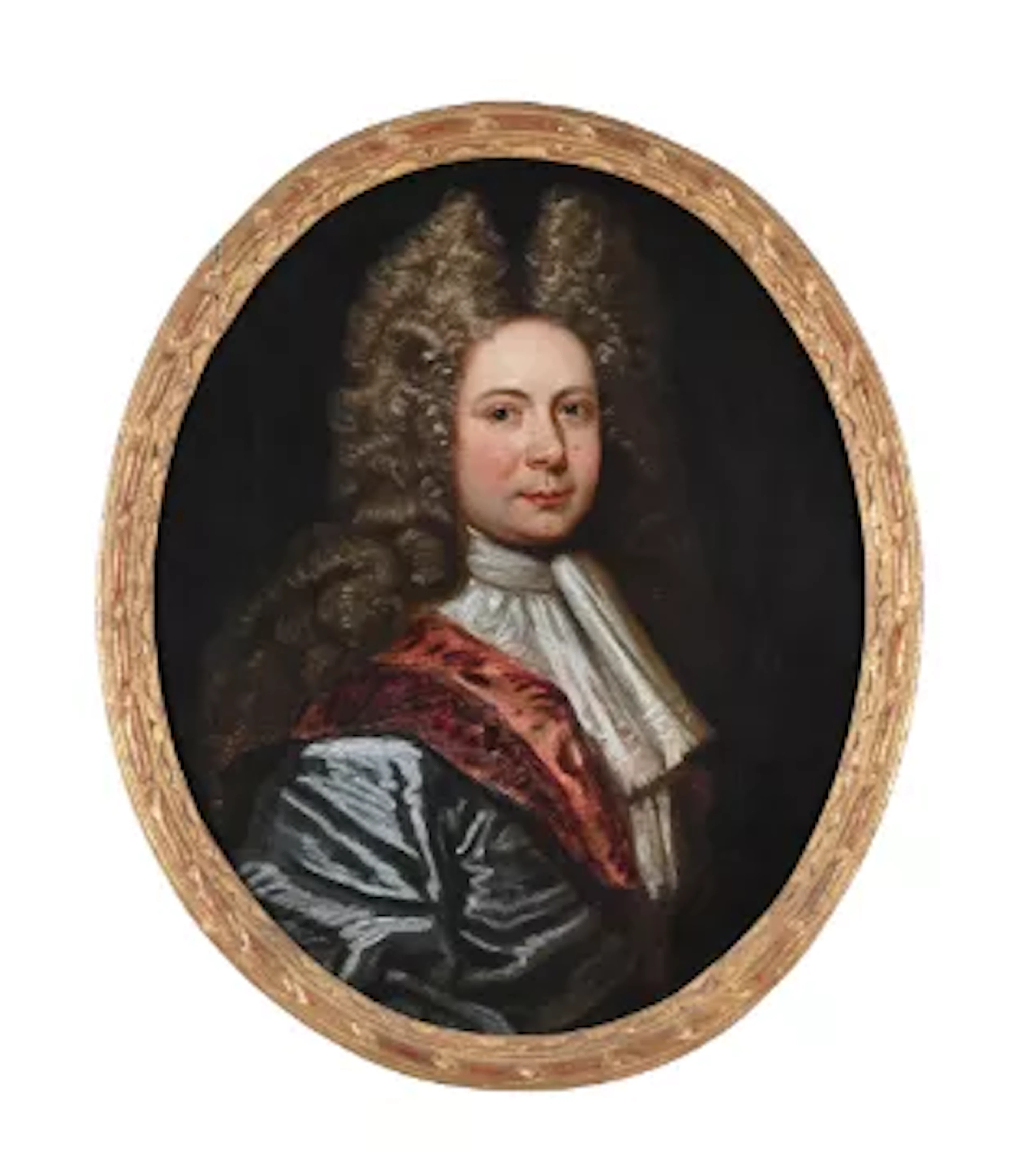 FRENCH SCHOOL (LATE 17TH CENTURY), PORTRAIT OF A GENTLEMAN IN A POWDERED WIG