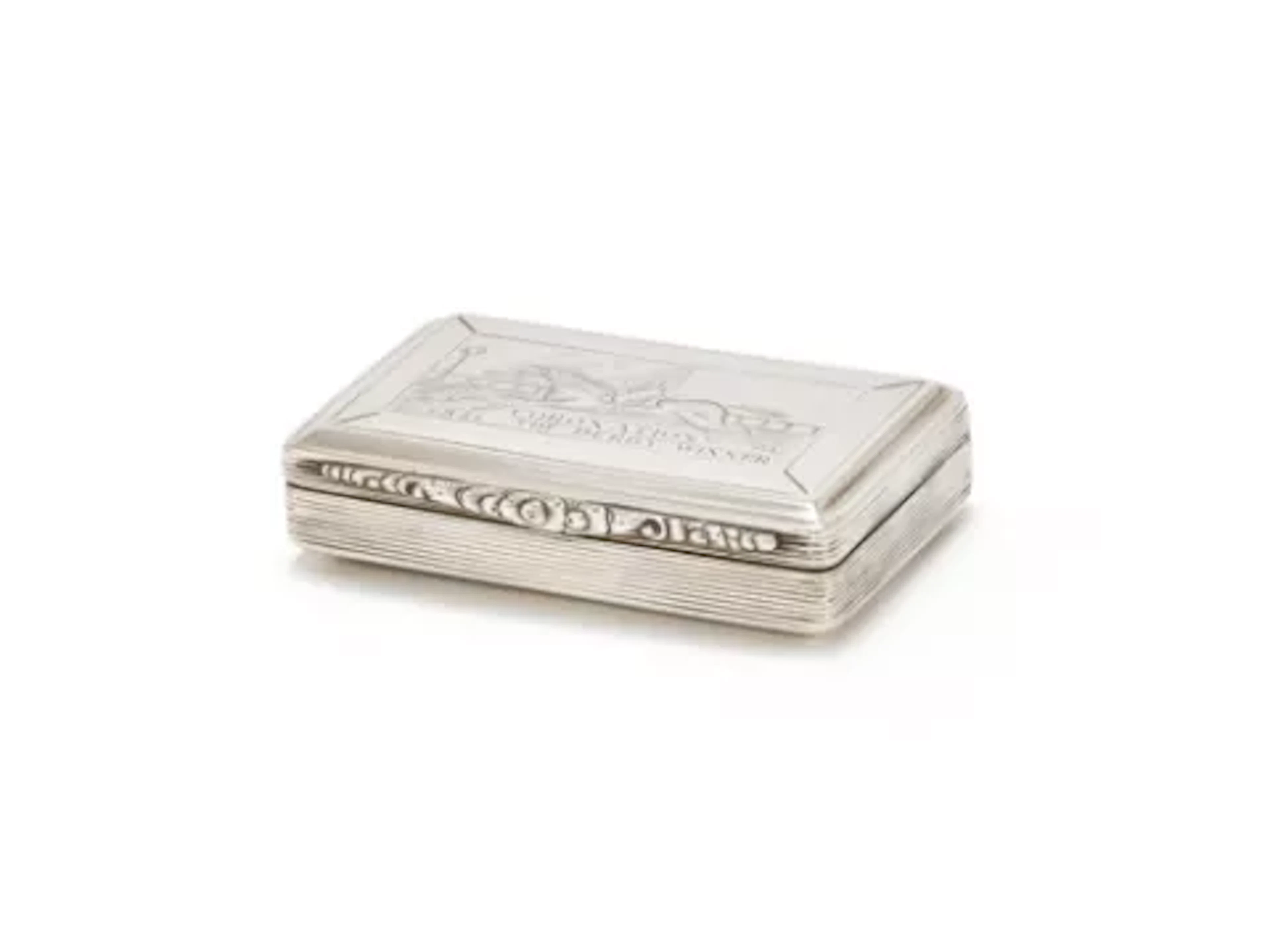 A VICTORIAN SILVER RECTANGULAR SNUFF BOX, FRANCIS CLARK, BIRMINGHAM 1841