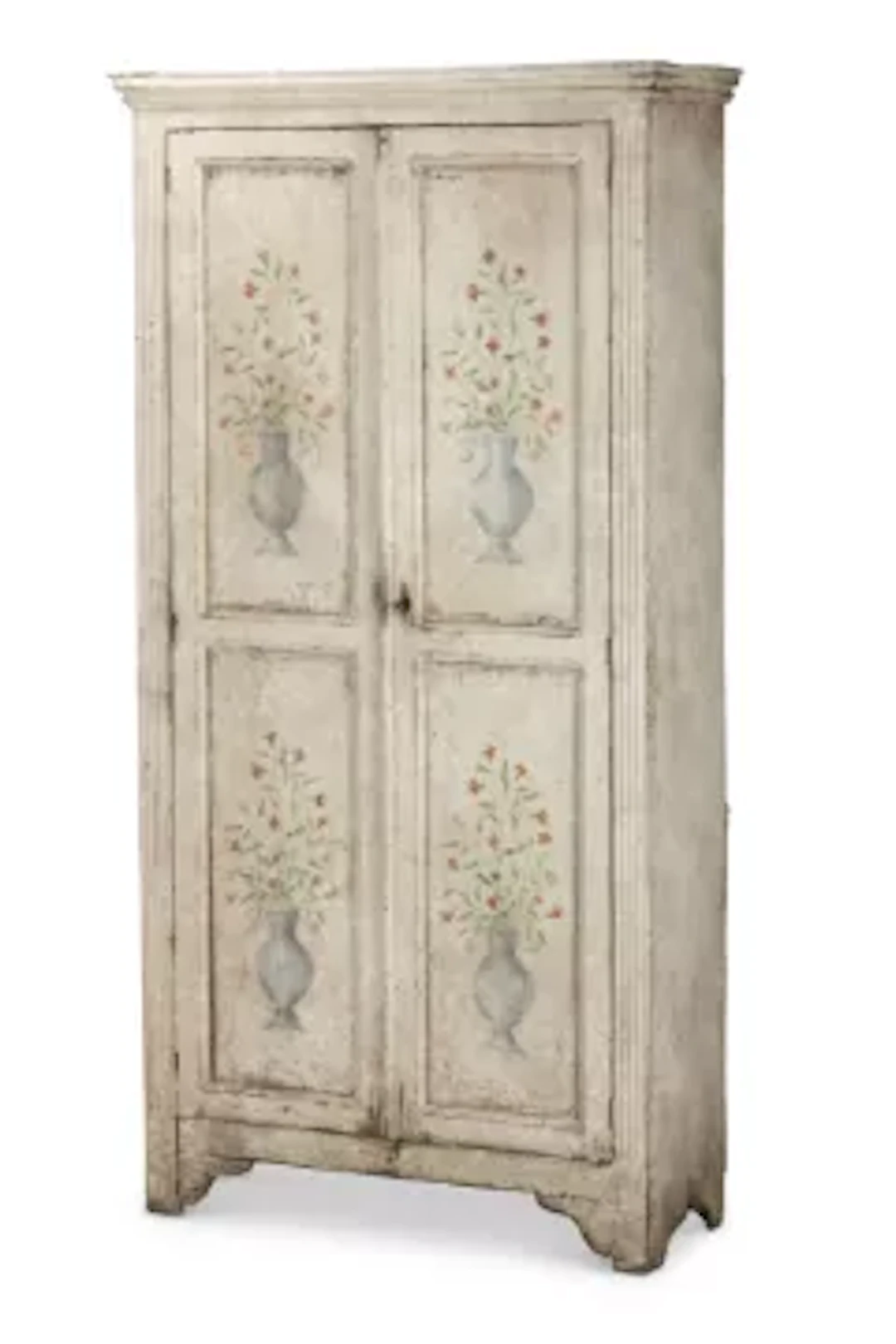 A WHITE PAINTED ARMOIRE, ITALIAN, 19TH CENTURY