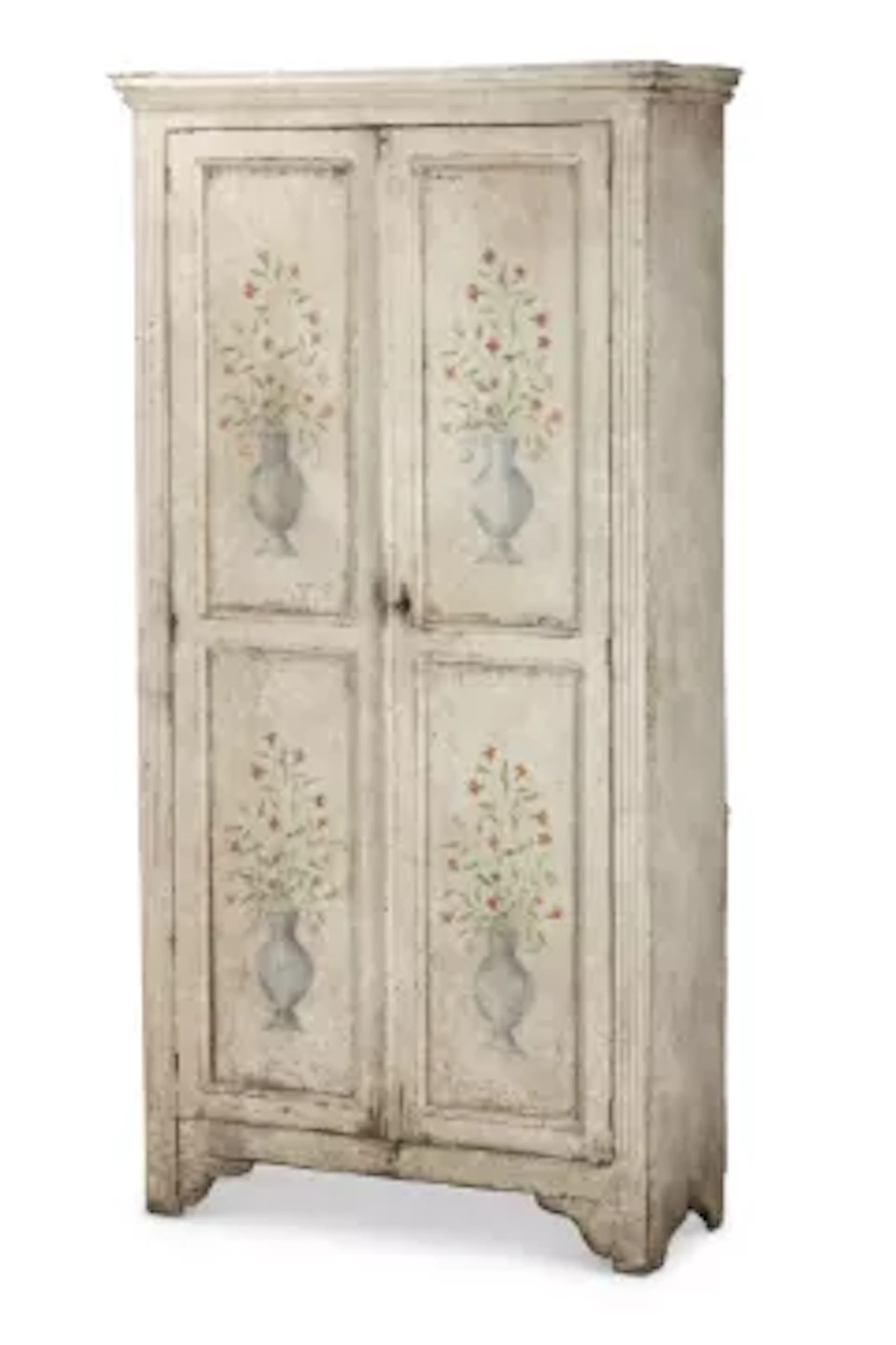 A WHITE PAINTED ARMOIRE, ITALIAN, 19TH CENTURY