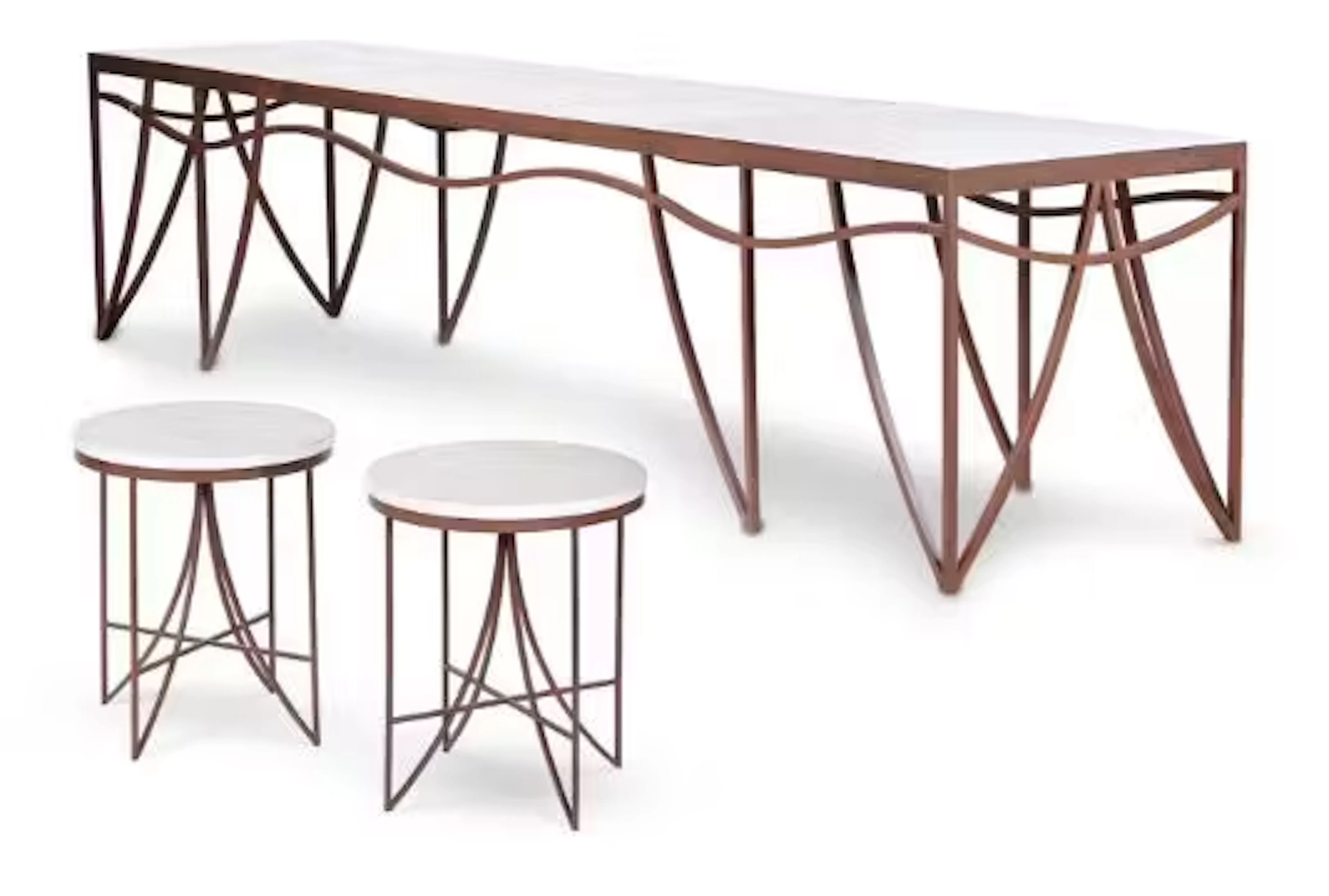 MODERN, LONG CONSOLE TABLE: LATE 20TH/ EARLY 21ST CENTURY