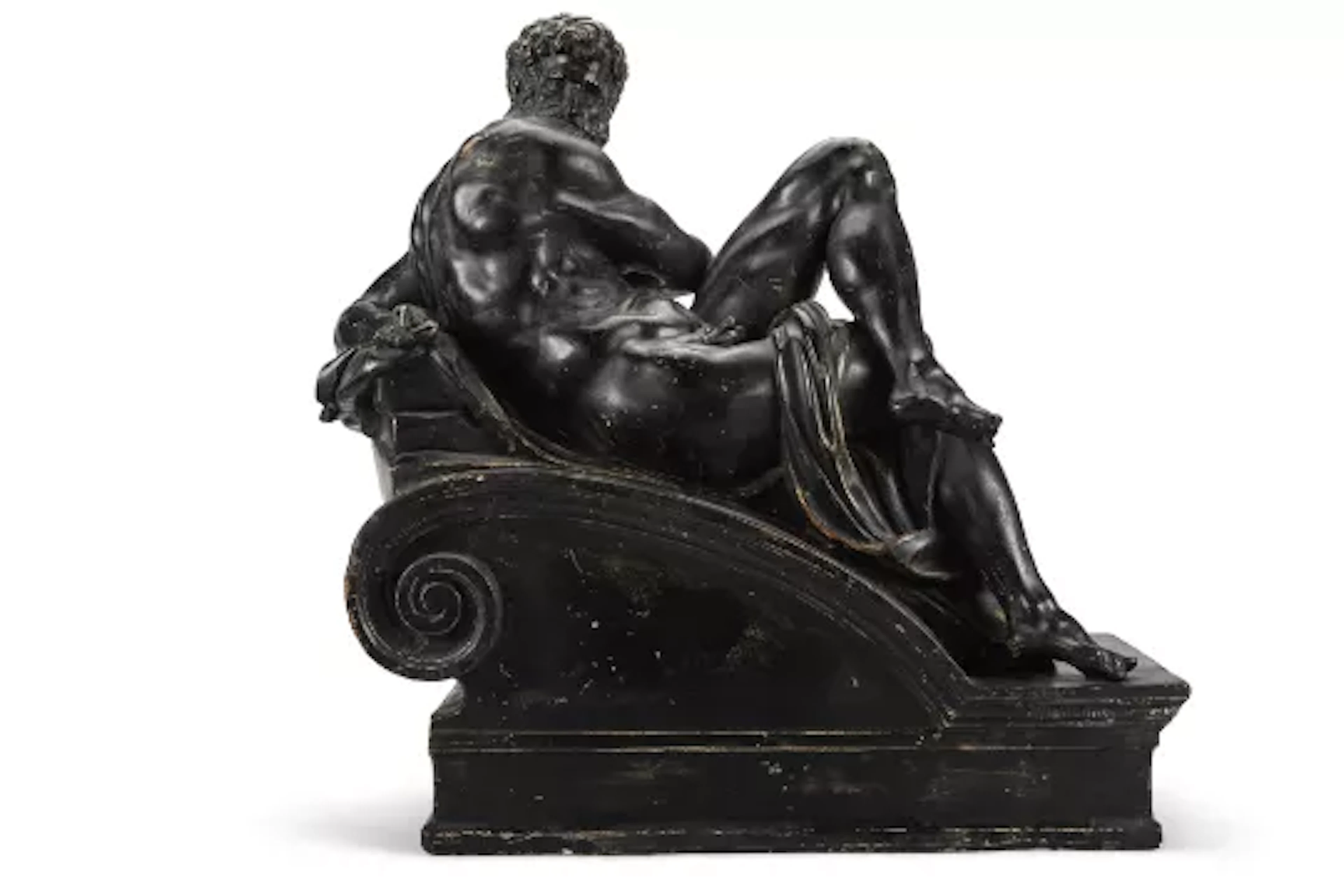 AFTER MICHELANGELO (1475-1564), A PLASTER FIGURE 'ALLEGORY OF DAY'