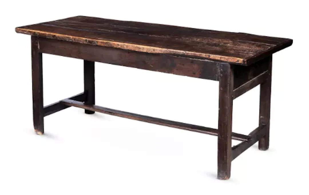 A VERNACULAR OAK TAVERN OR REFECTORY TABLE, FIRST HALF 18TH CENTURY