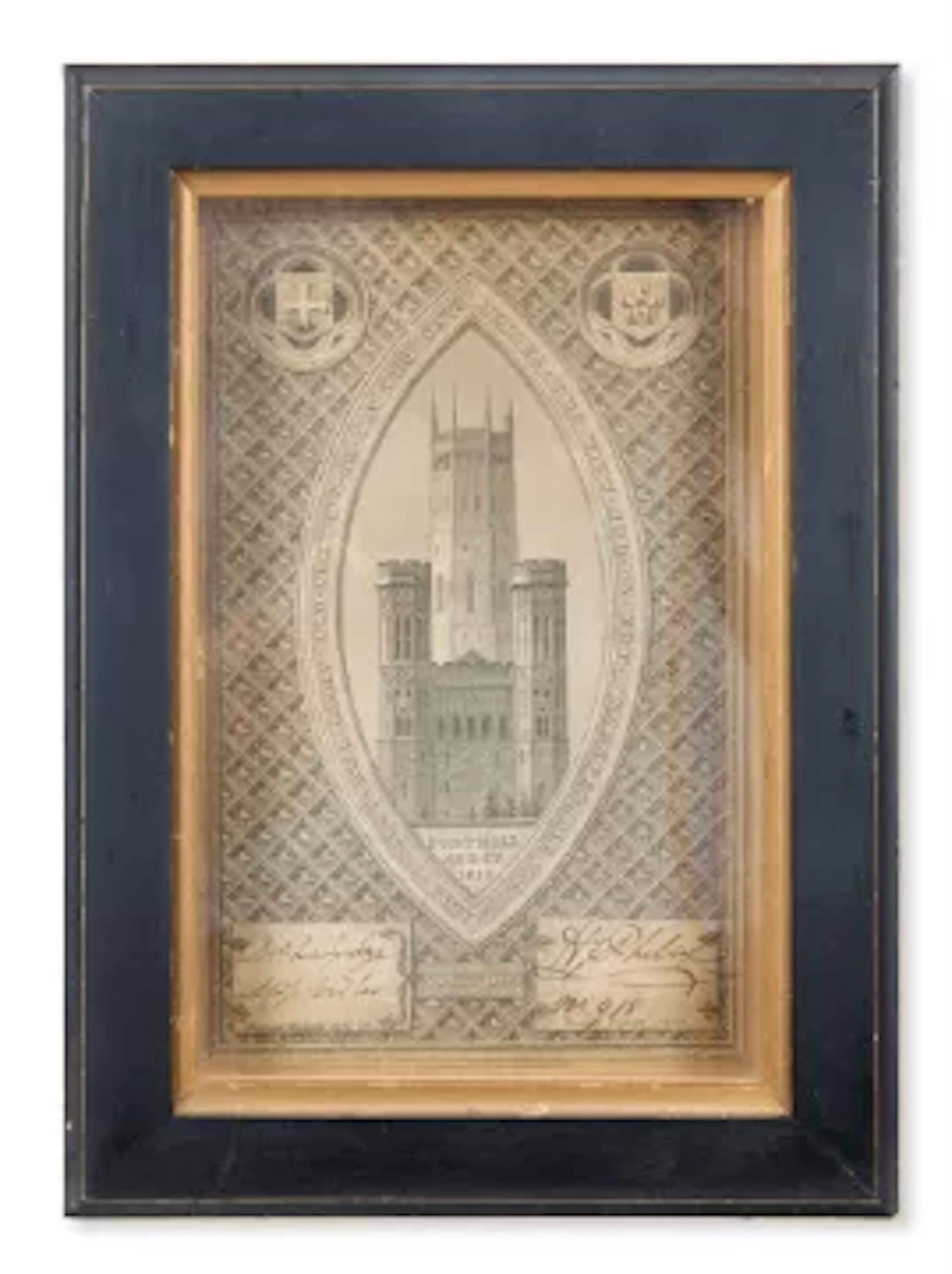 ENTRY TICKET TO THE FONTHILL ABBEY SALE OF 1823