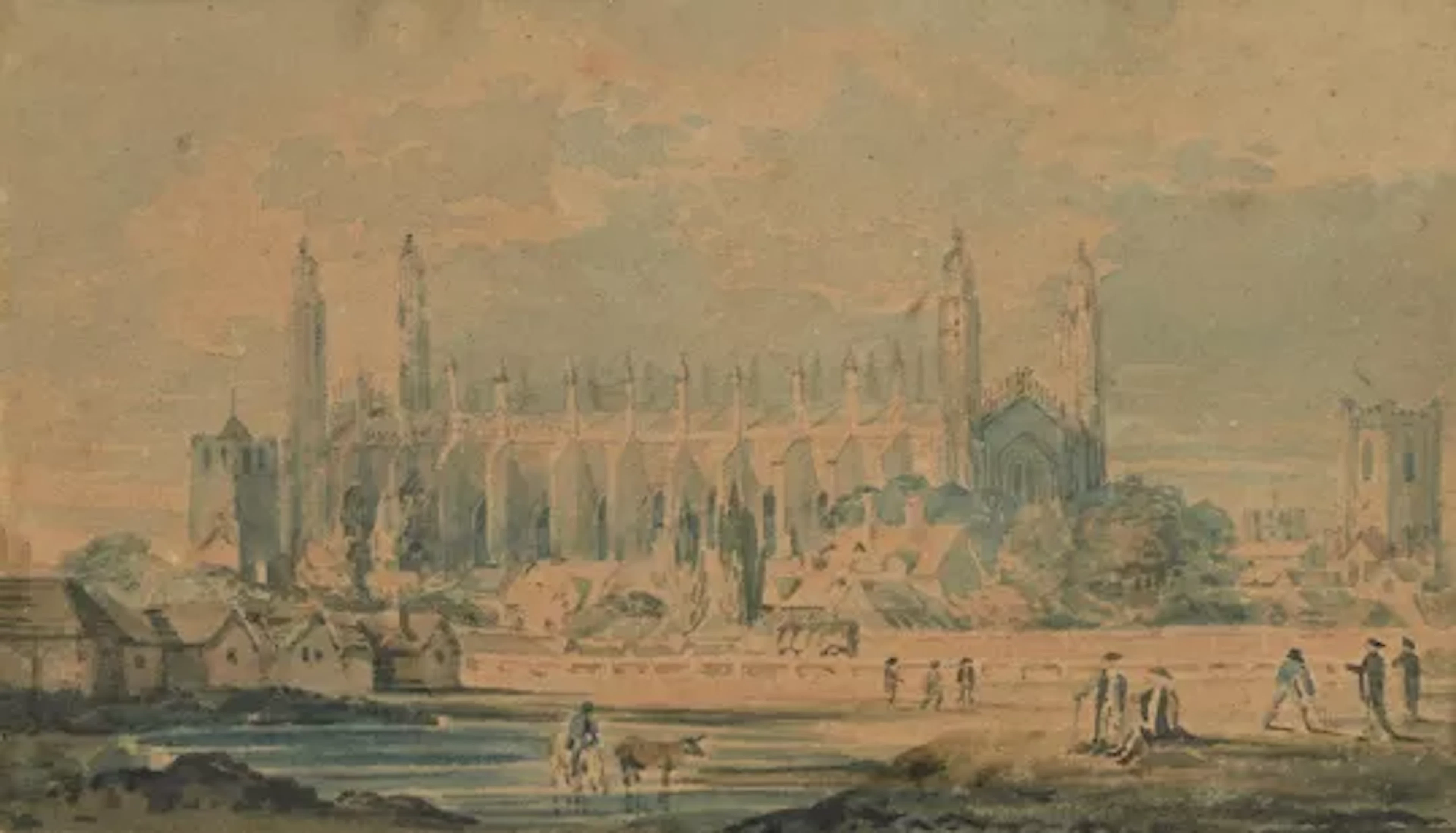 JOSEPH MALLORD WILLIAM TURNER (BRITISH 1775-1851), CAMBRIDGE WITH
