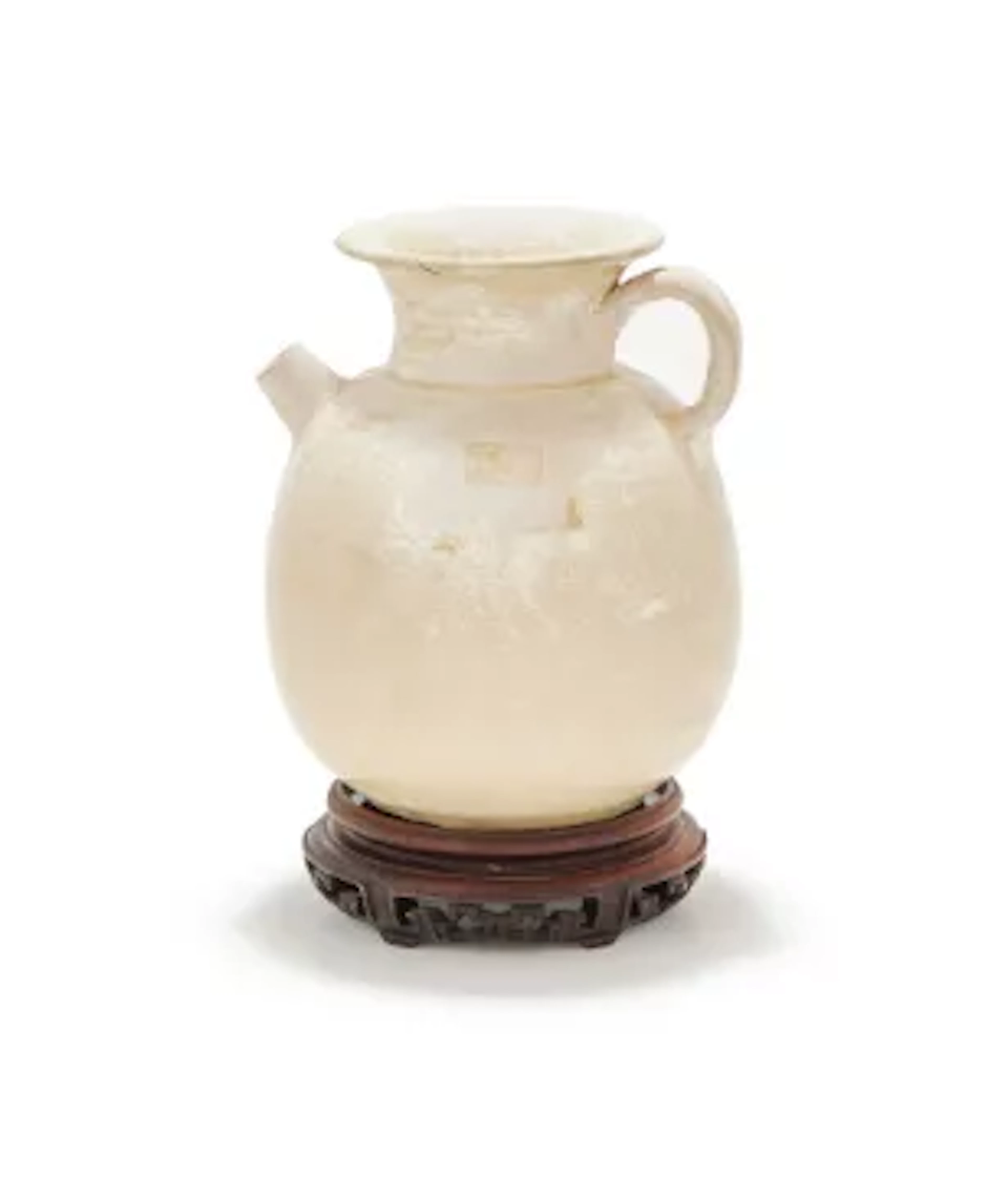 A Chinese white glazed ewer, Sui or Tang Dynasty