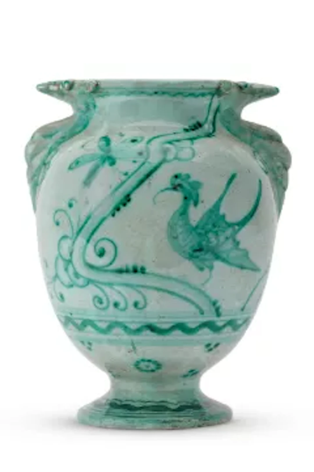 A SPANISH MAIOLICA ALMS DISH, TALAVERA, 20TH CENTURY
