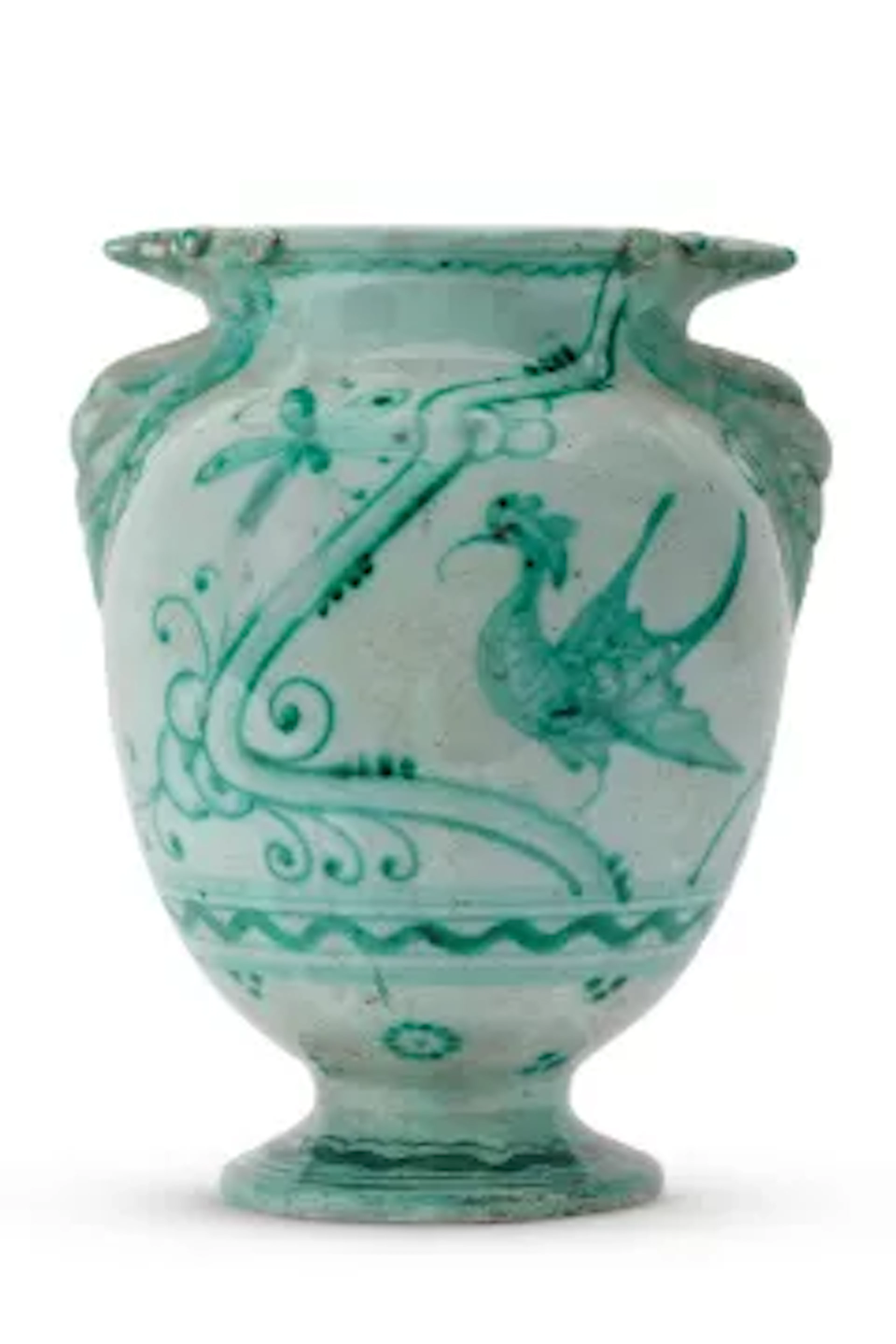 A SPANISH MAIOLICA ALMS DISH, TALAVERA, 20TH CENTURY