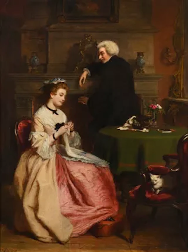 WILLIAM POWELL FRITH (BRITISH 1819-1909), STERNE AND THE FRENCH INNKEEPER'S