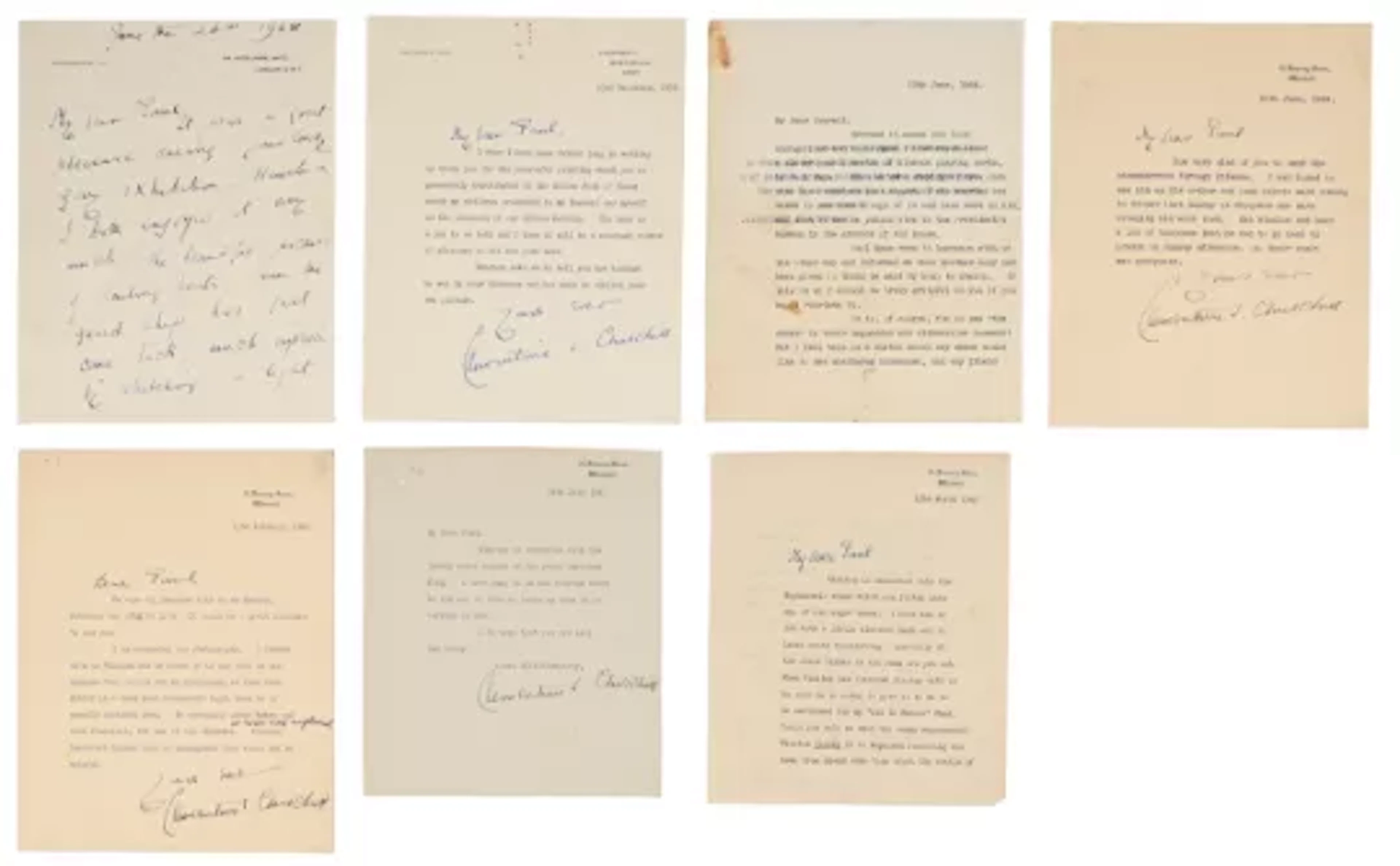 SPENCER-CHURCHILL, Baroness (Clementine) (1885-1977), One autograph