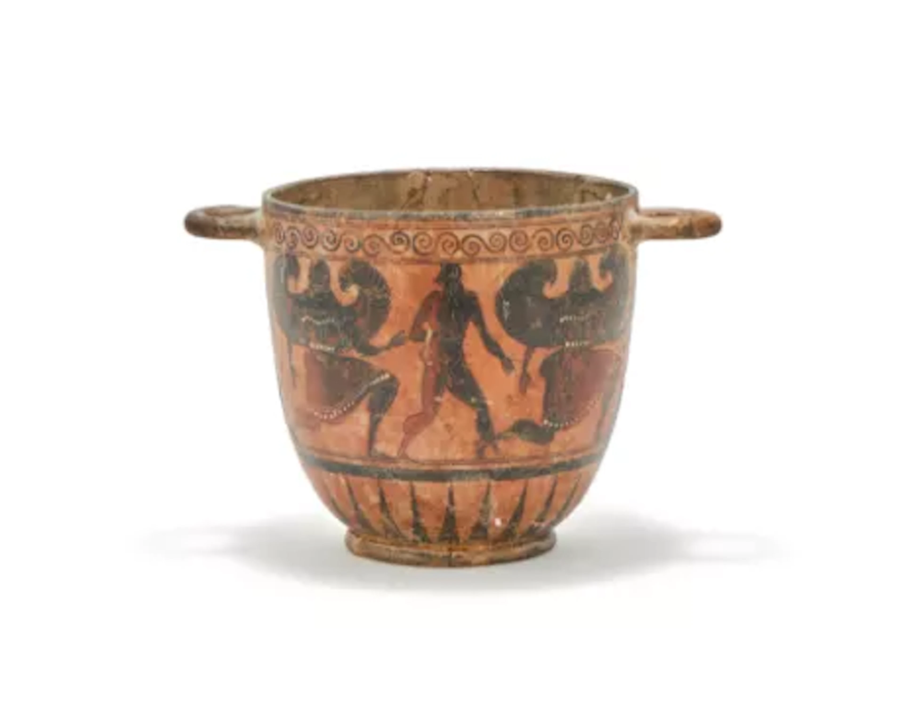 A pottery Skyphos, 19th century