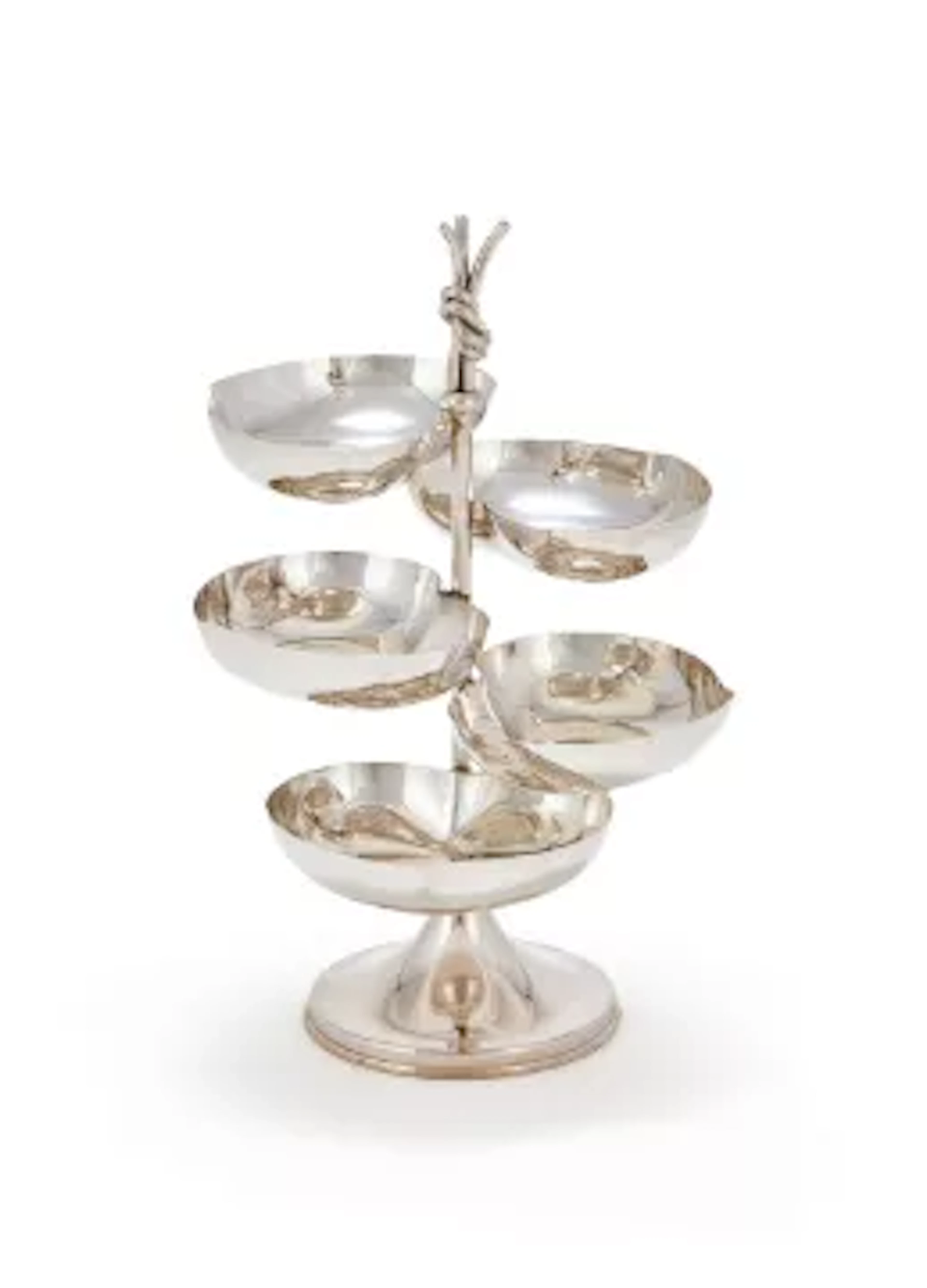 AN ITALIAN SWEET MEAT DISH STAND, FLORENCE POST 1968 .925 STANDARD