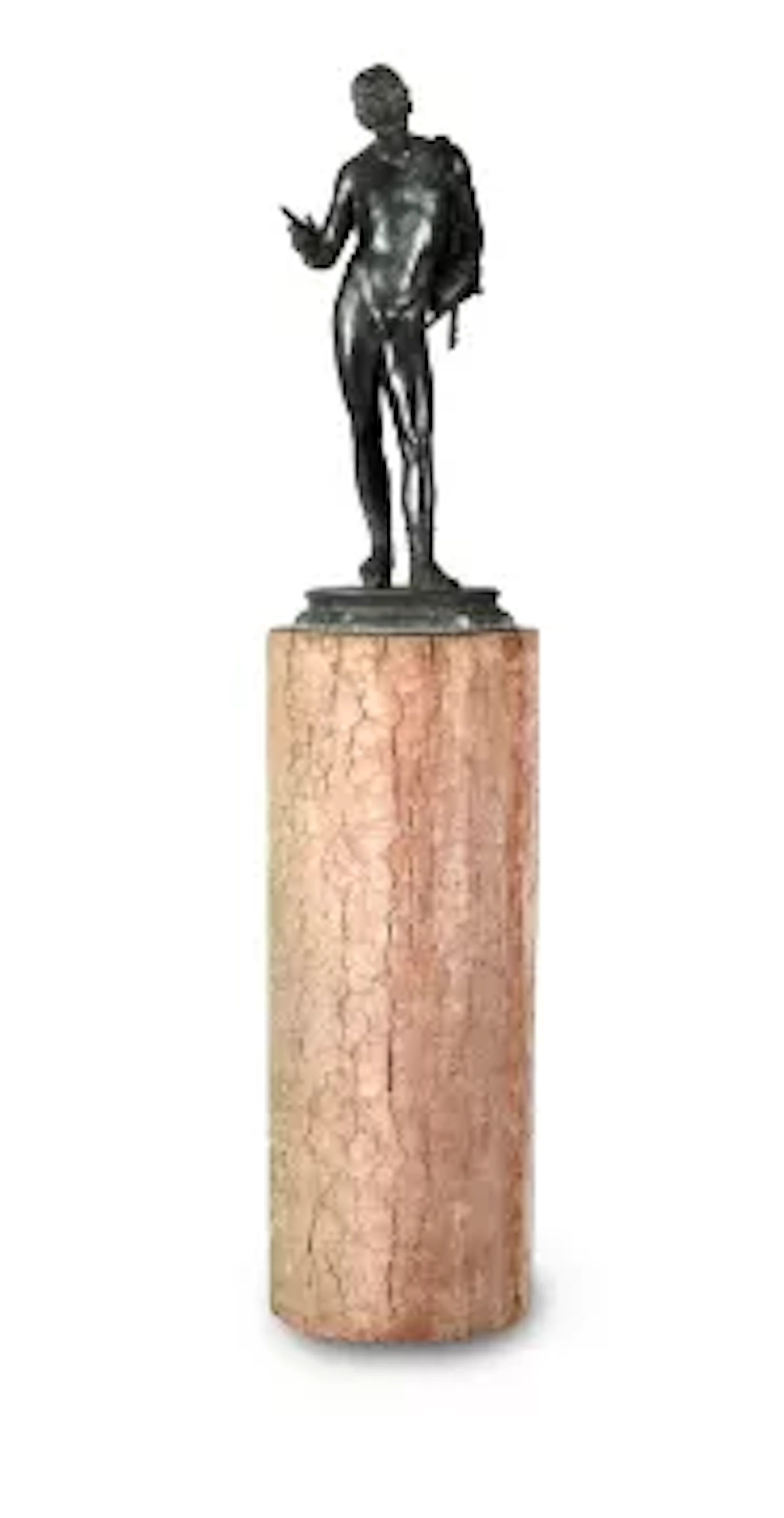 AFTER THE ANTIQUE, A LARGE BRONZE FIGURE OF DIONYSUS, LATE 19TH OR