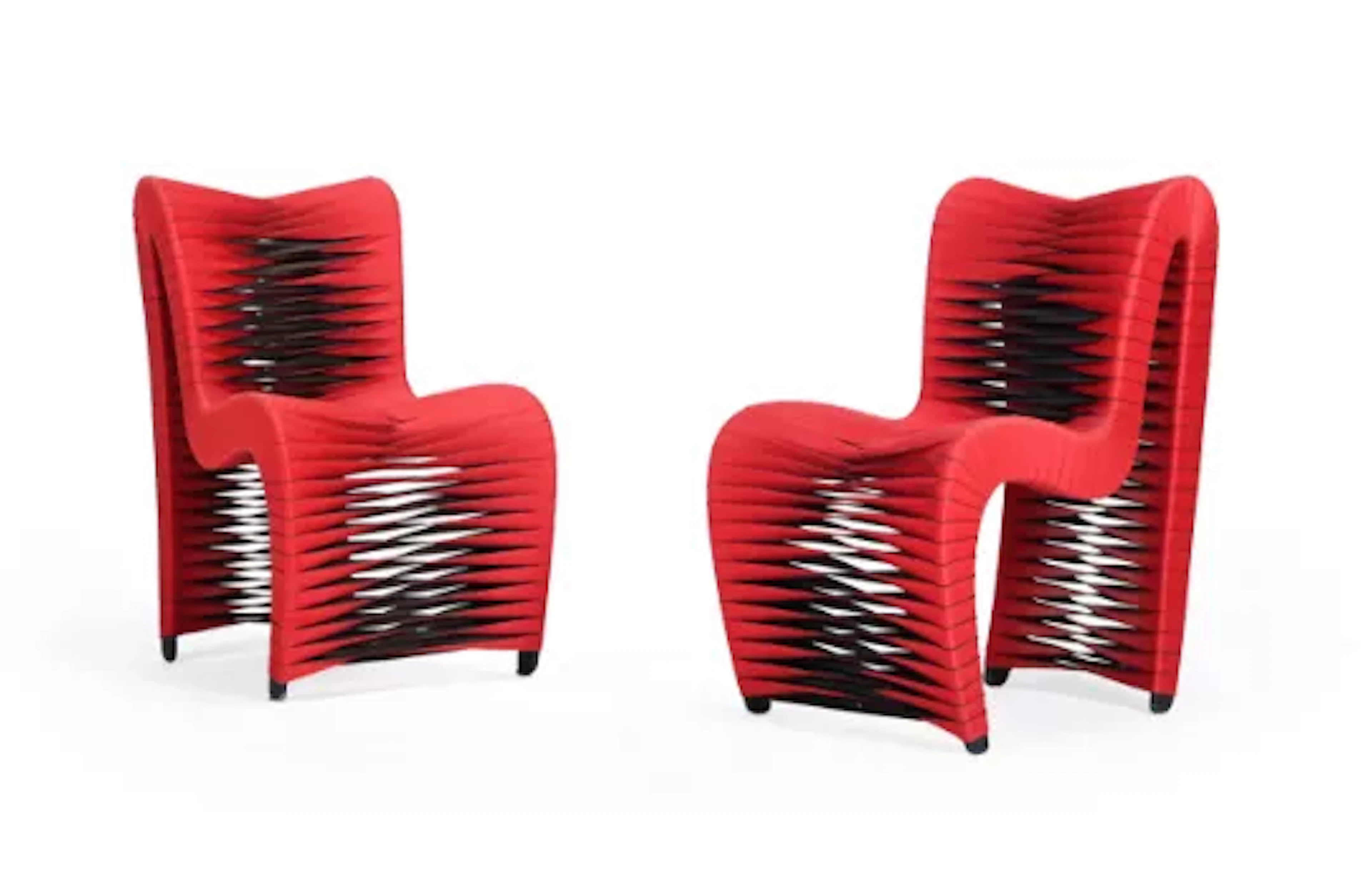 NUTTAPONG CHAROENKITIVARAKORN (THAI), A PAIR OF 'SEATBELT' CHAIRS